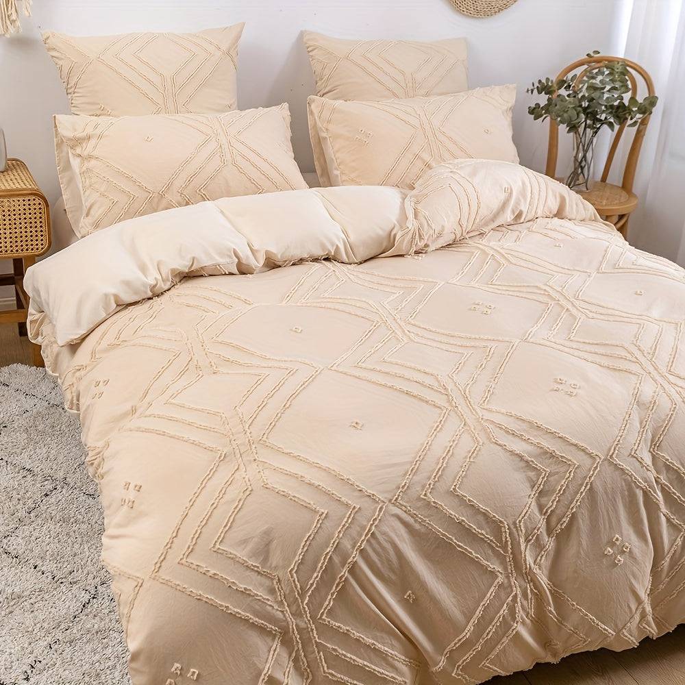 Luxuriöses Bettdeckenset für das ganze Jahr - Boho-Grit Design, bequem & weich!
