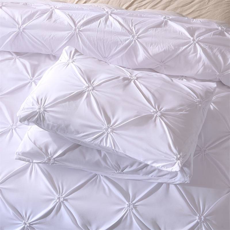 Luxus Bettwäsche-Set aus weichem Polyester, inklusive 3 Teilen (1 Bettbezug + 2 Kissenbezüge)