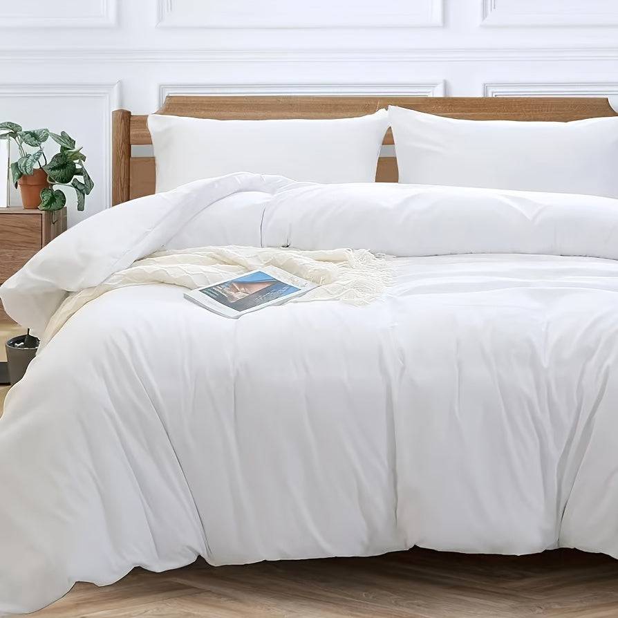 Weicher, gewaschener Baumwollbettbezug für Schlaf- und Gästezimmer
