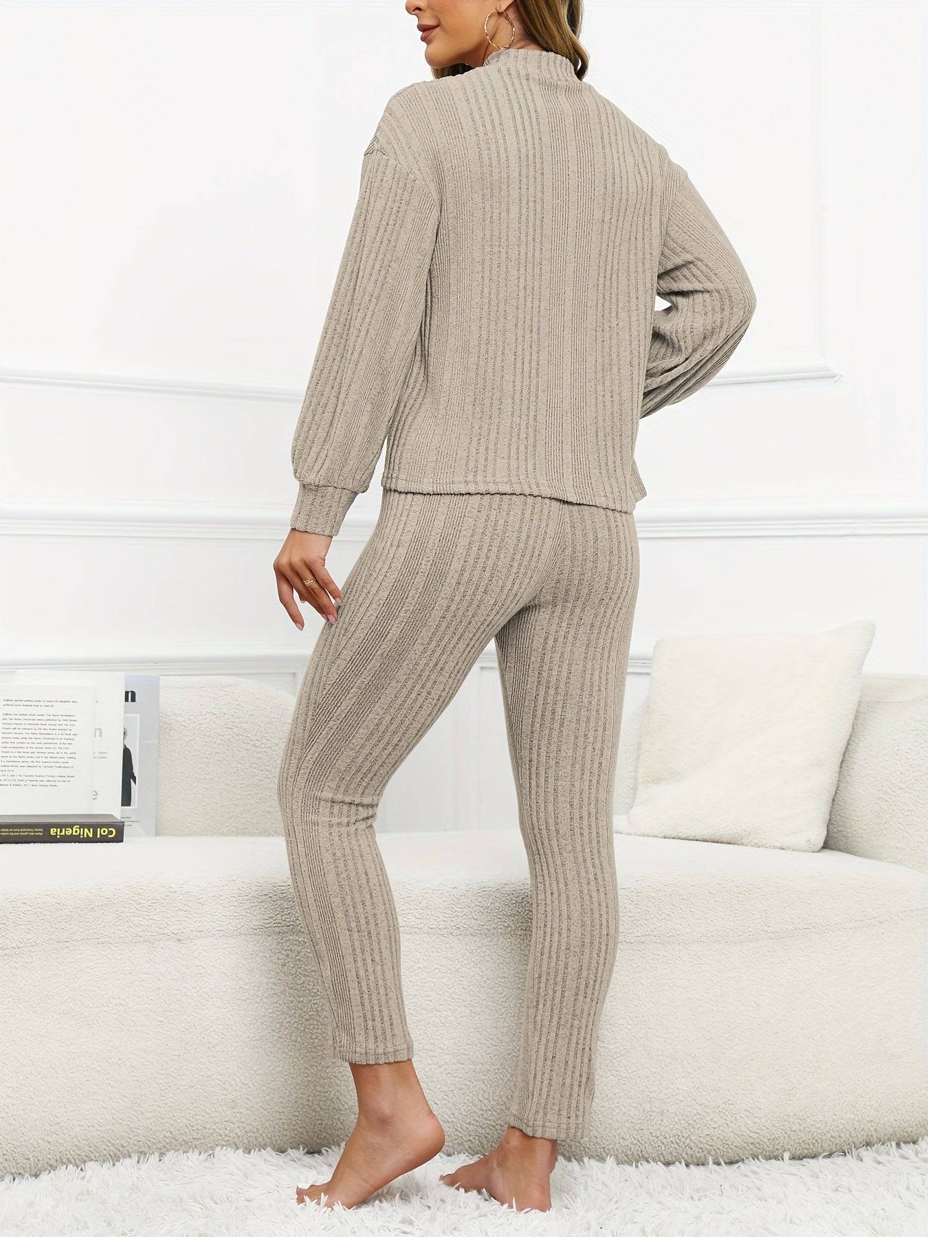Lässiges Zweiteiliges Damen-Set - Laternenärmel & Sim-Hose