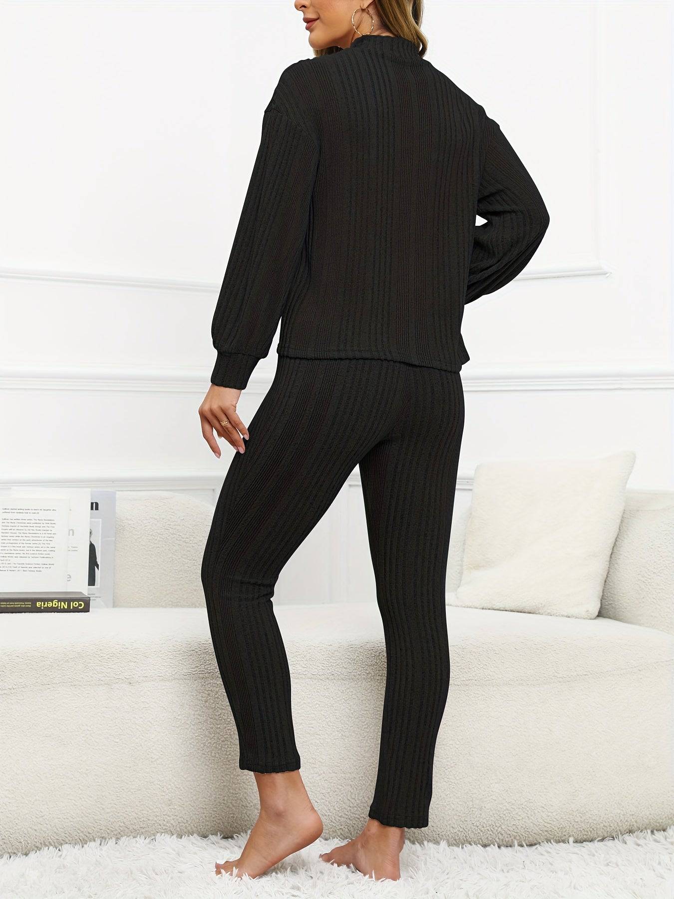 Lässiges Zweiteiliges Damen-Set - Laternenärmel & Sim-Hose