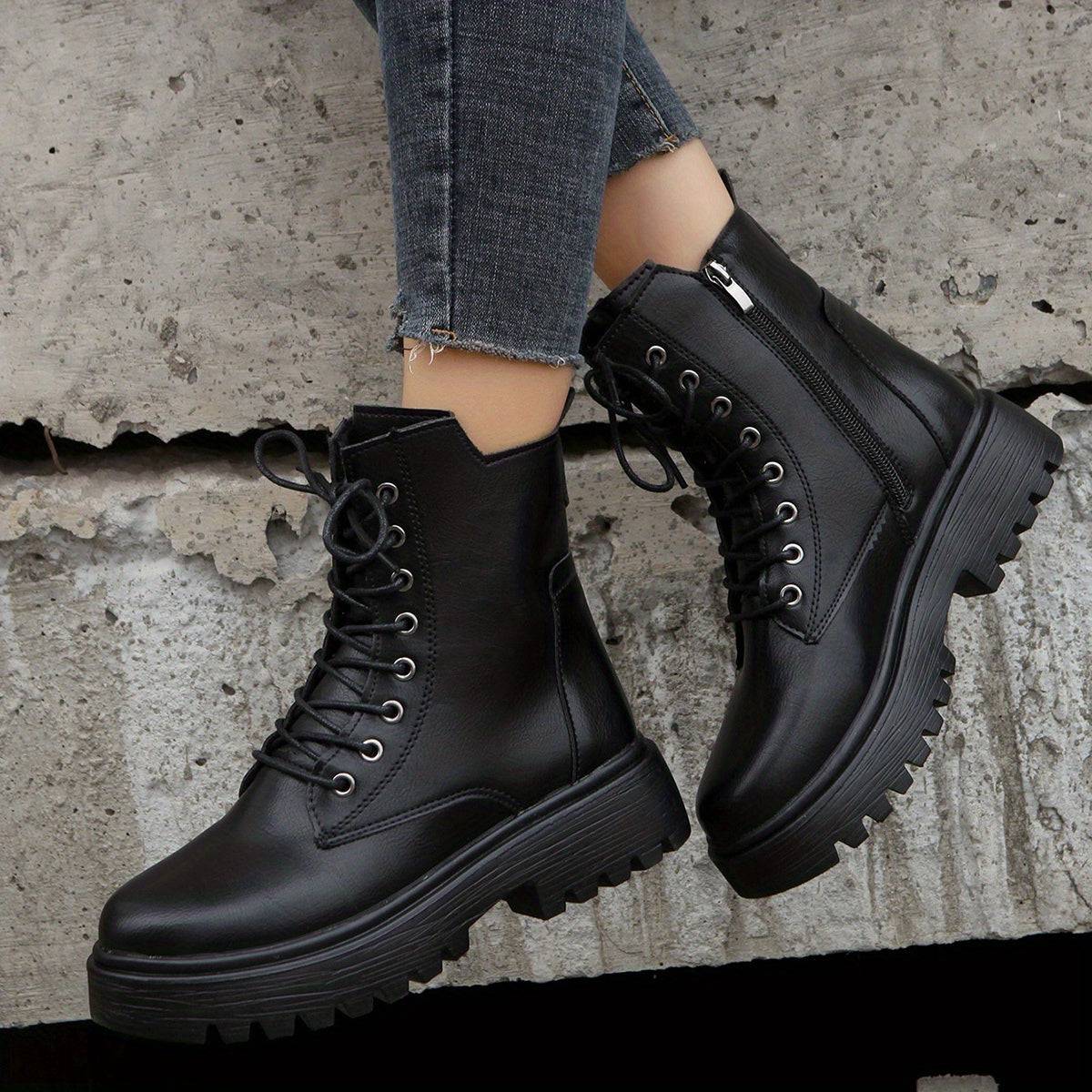 Elegante Damen Schnürstiefeletten - Stilvoll, praktisch, vielseitig!