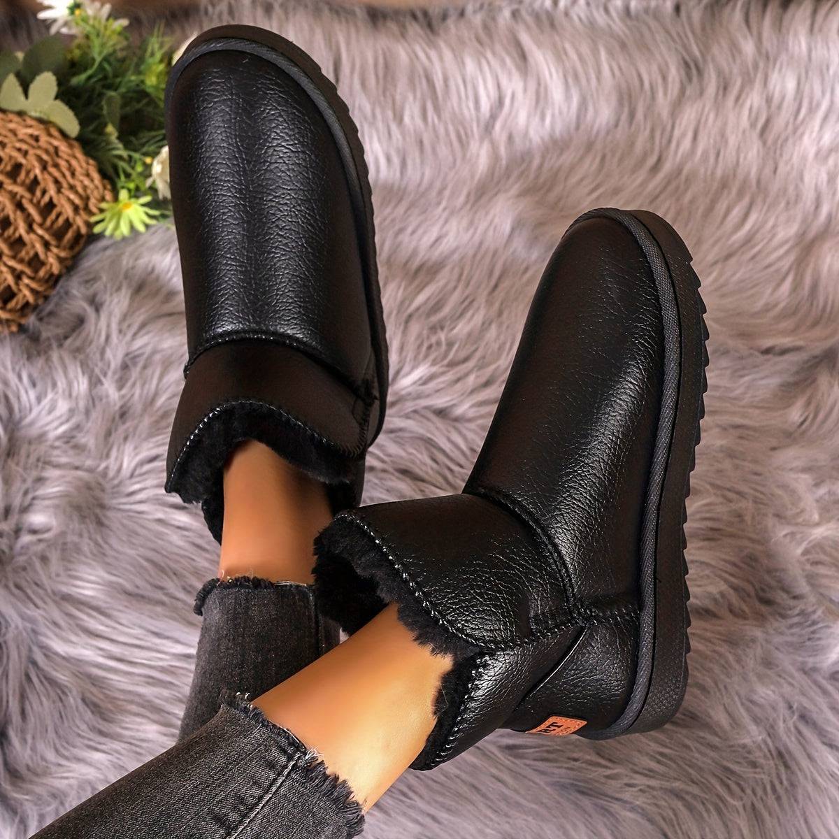 Plateaustiefel: Warm, rutschfest und plüschig - der perfekte Begleiter im Winter!