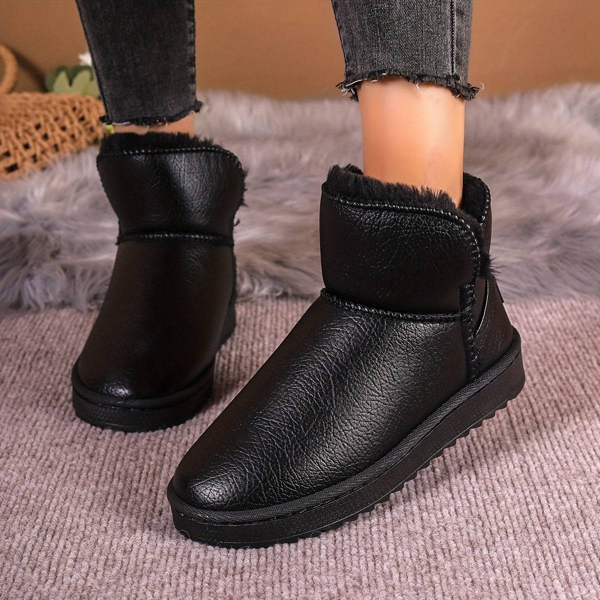 Plateaustiefel: Warm, rutschfest und plüschig - der perfekte Begleiter im Winter!