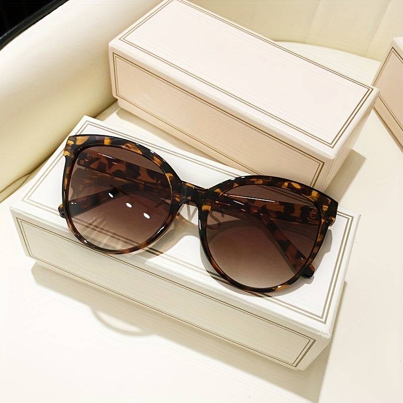 Übergroße Katzenaugen-Sonnenbrille für Frauen - Luxuriöses Y2K-Gelee für stilvolle Beach-Vibes