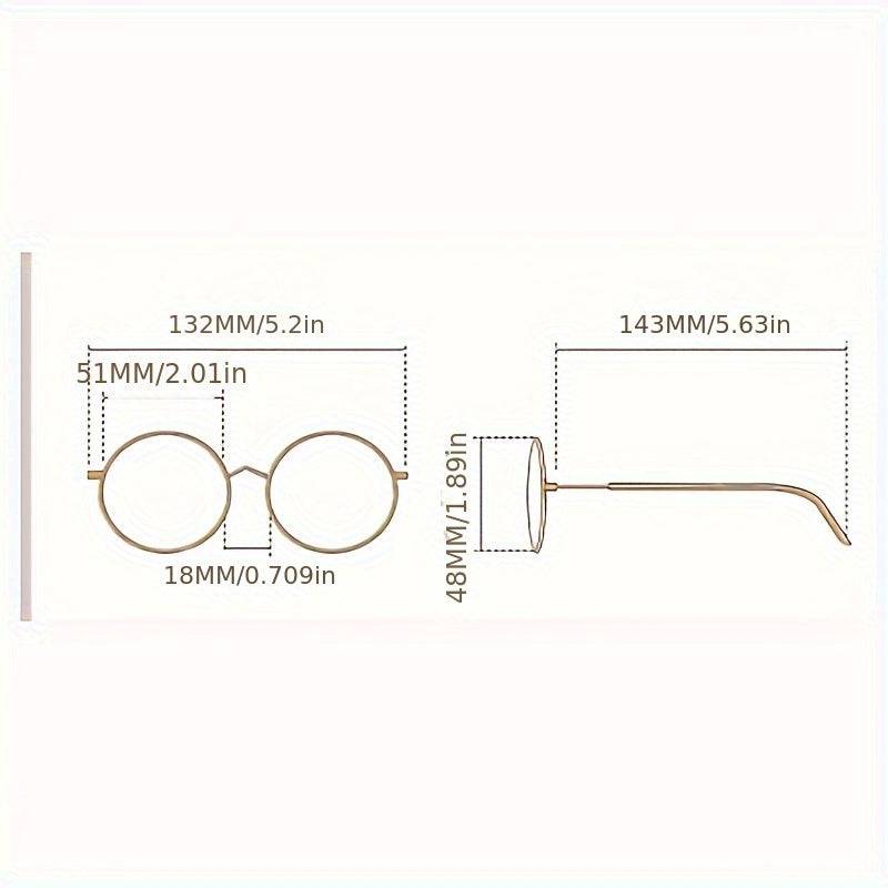 Polygon-Rahmen - Klare Gläser - Elegante Mode - Dekorative Brille - Minimalistische Brille - Damenmode