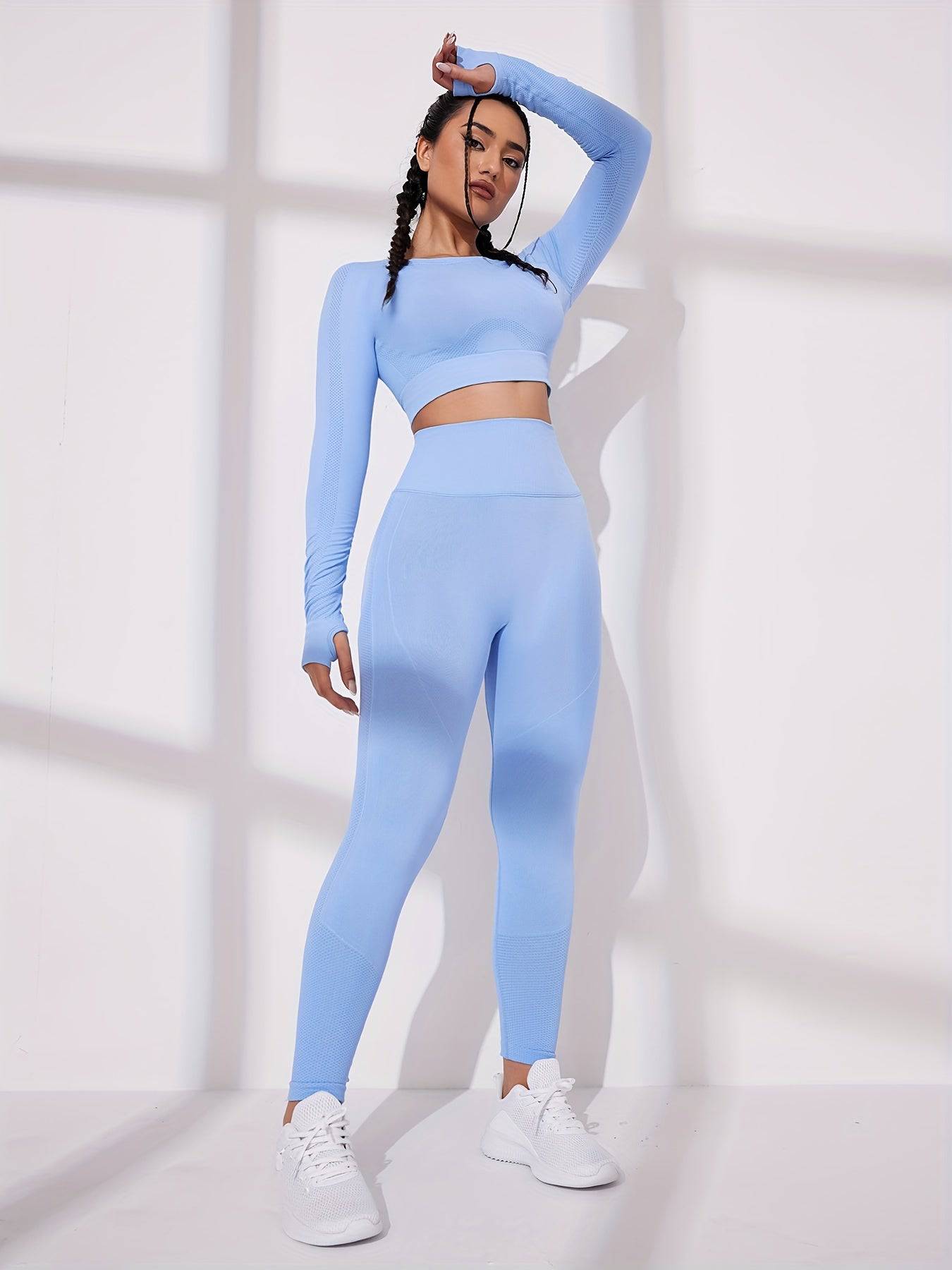 EcoFit Active - Damen Leggings & Langarmshirt Set