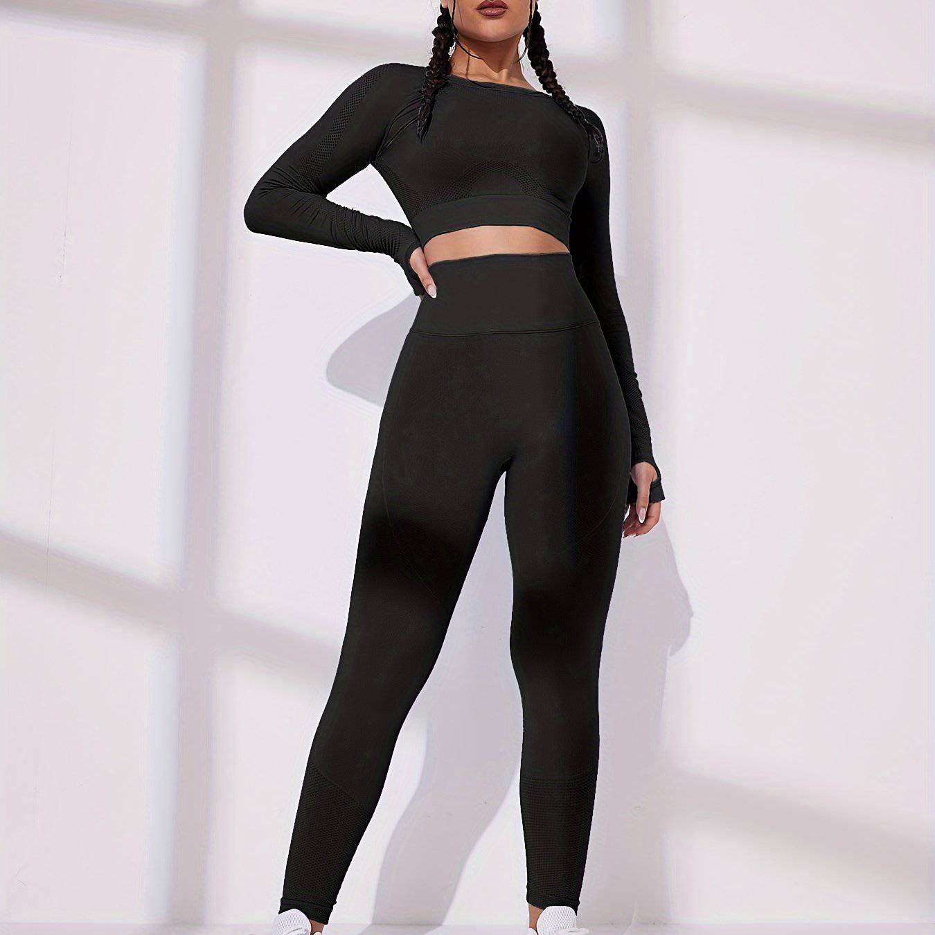 EcoFit Active - Damen Leggings & Langarmshirt Set