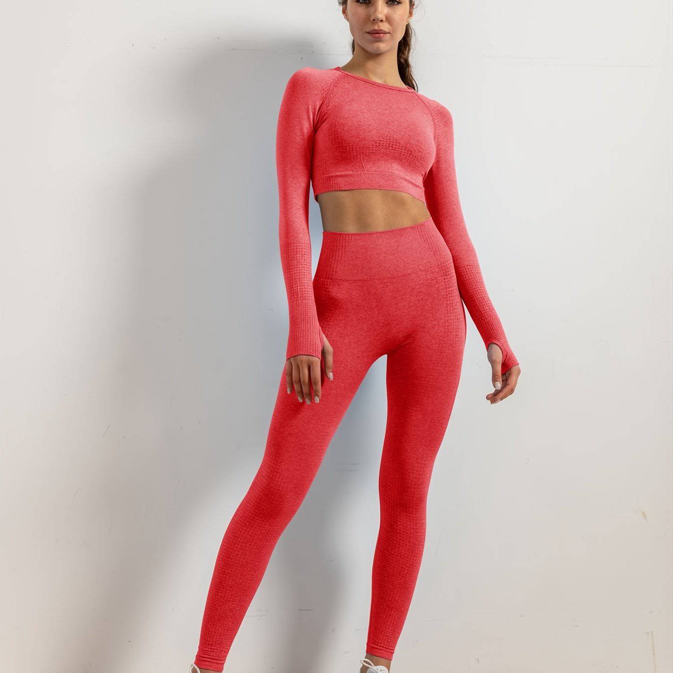 Stilvoller 2-teiliger Fitness-Yoga-Anzug - Perfekte Passform und Komfort.