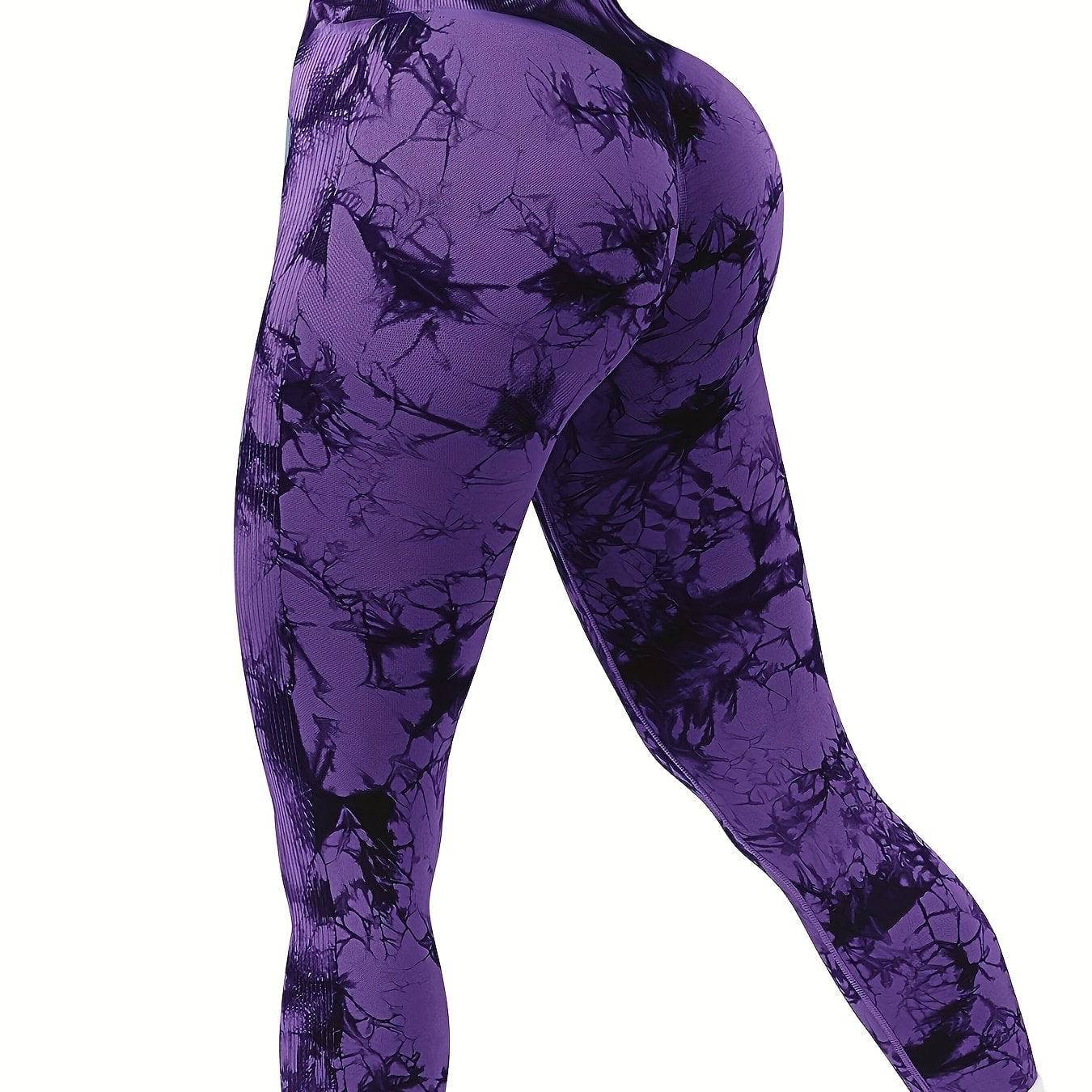 Tie Dye Yoga Leggings – hohe Taille, Butt Lifting.