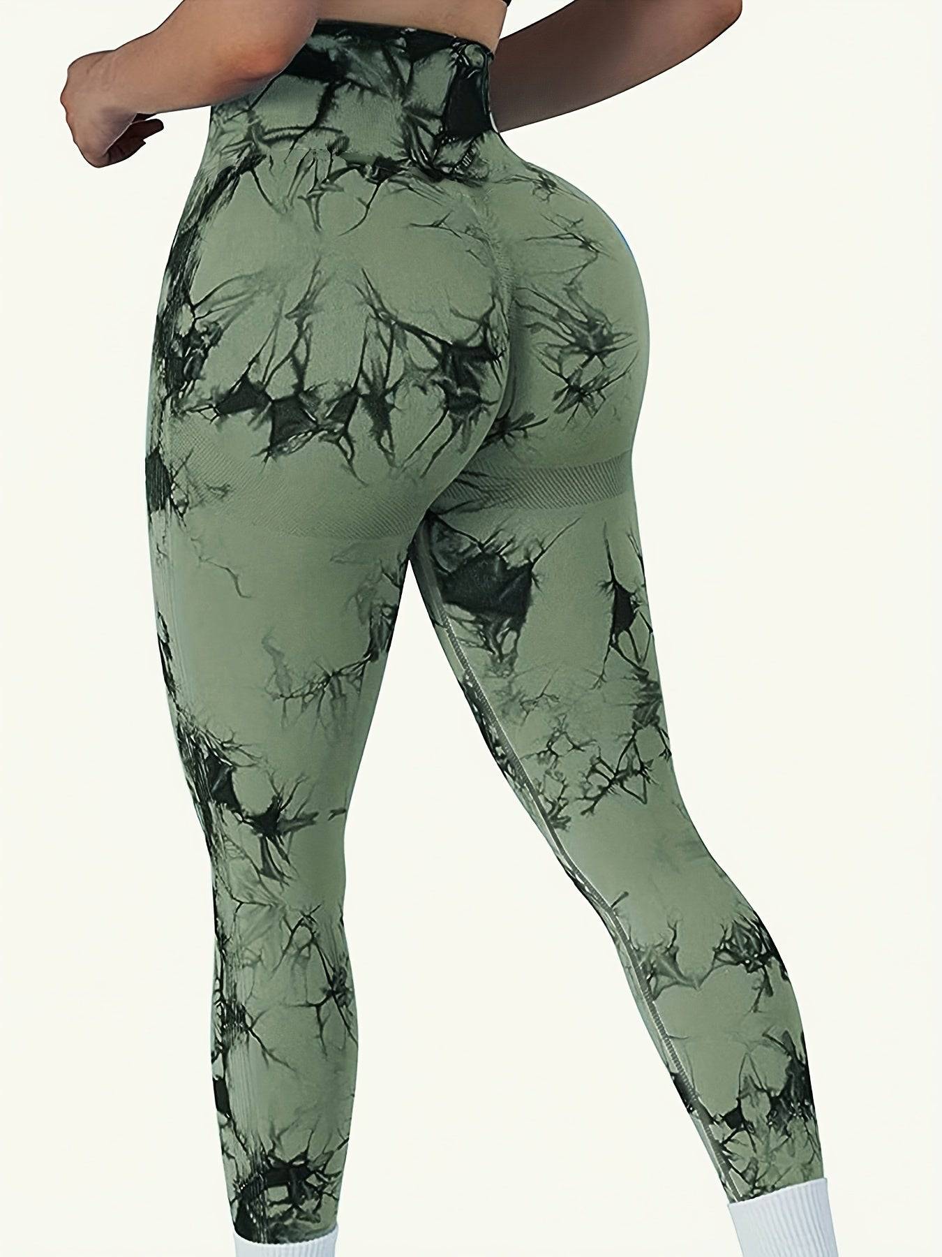 Tie Dye Yoga Leggings – hohe Taille, Butt Lifting.