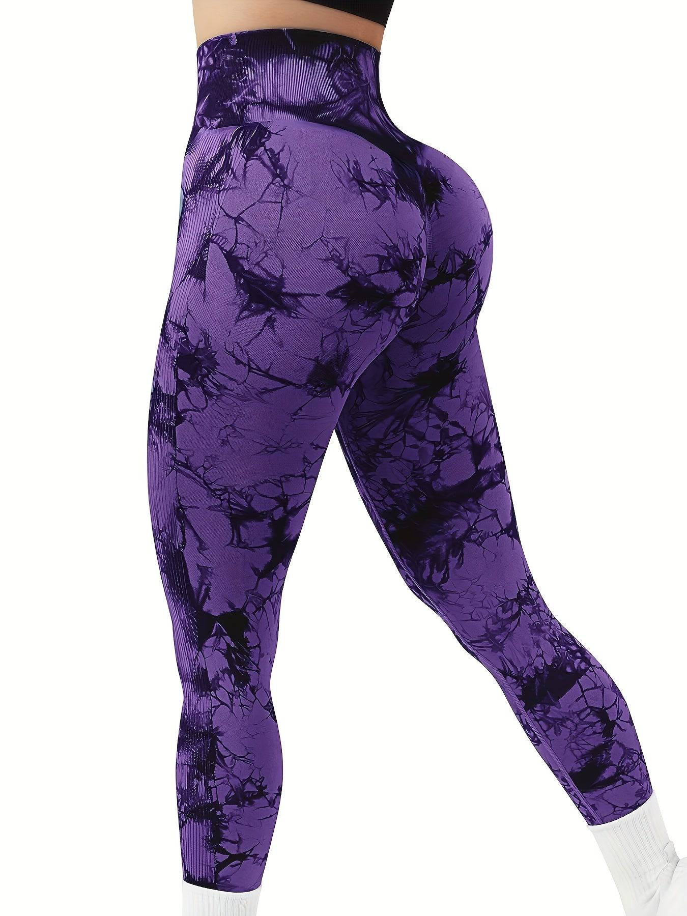 Tie Dye Yoga Leggings – hohe Taille, Butt Lifting.