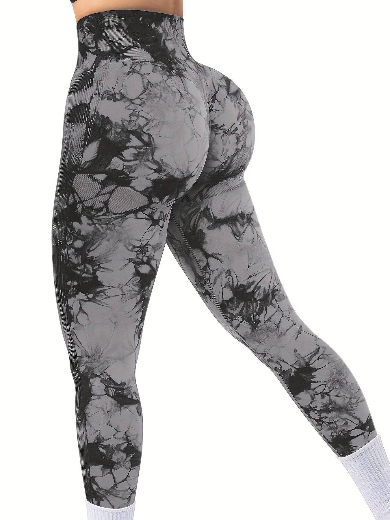 Tie Dye Yoga Leggings – hohe Taille, Butt Lifting.