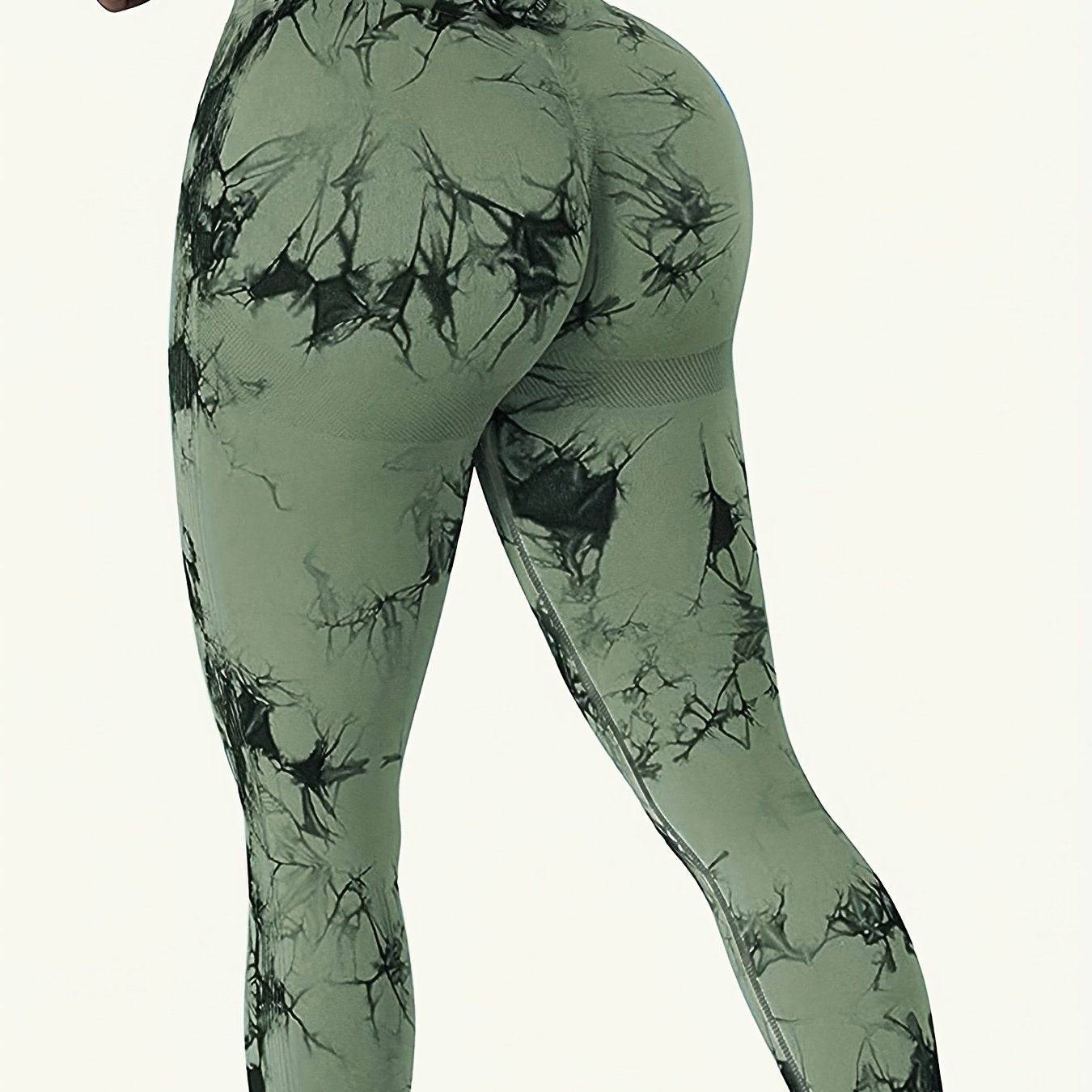 Tie Dye Yoga Leggings – hohe Taille, Butt Lifting.