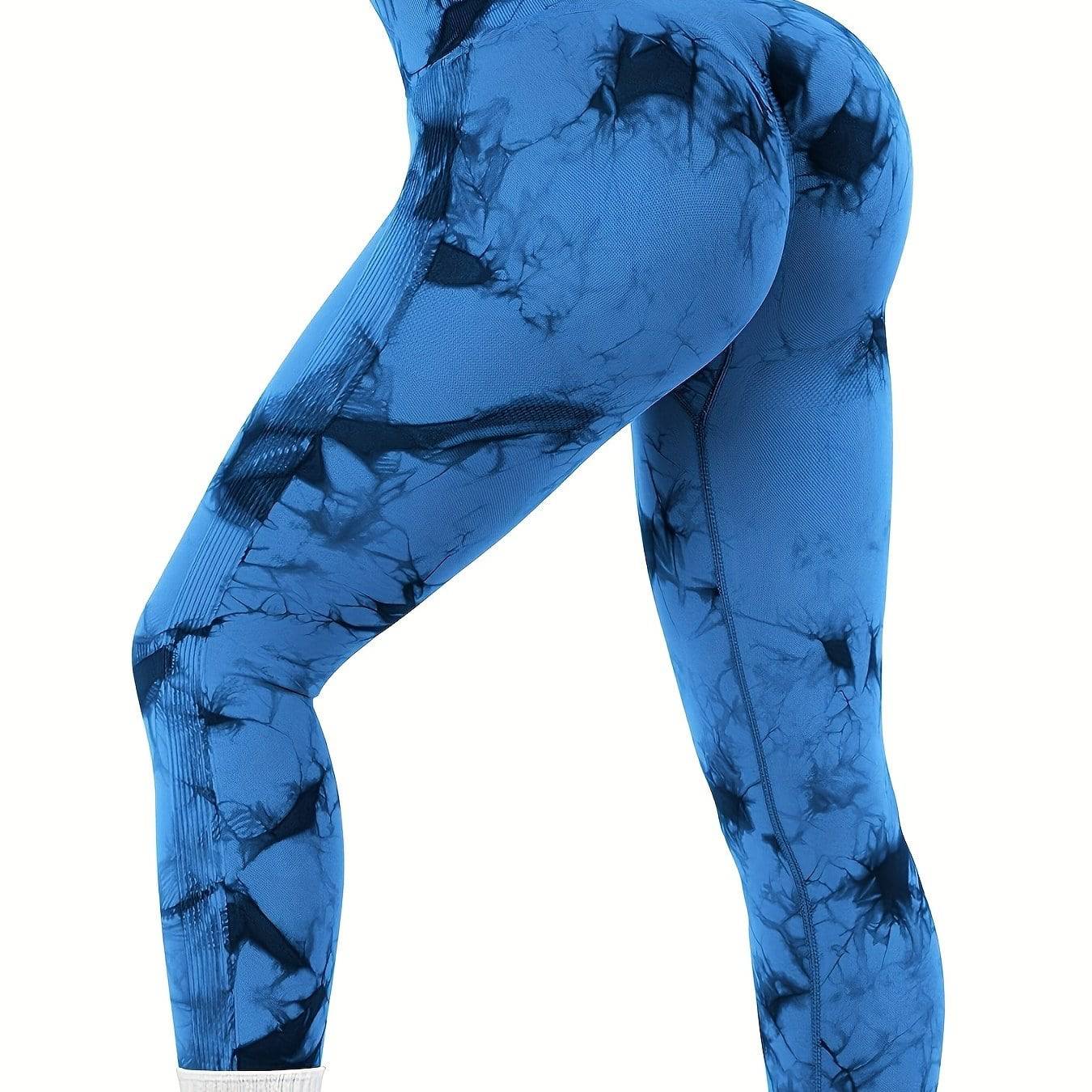 Tie Dye Yoga Leggings – hohe Taille, Butt Lifting.