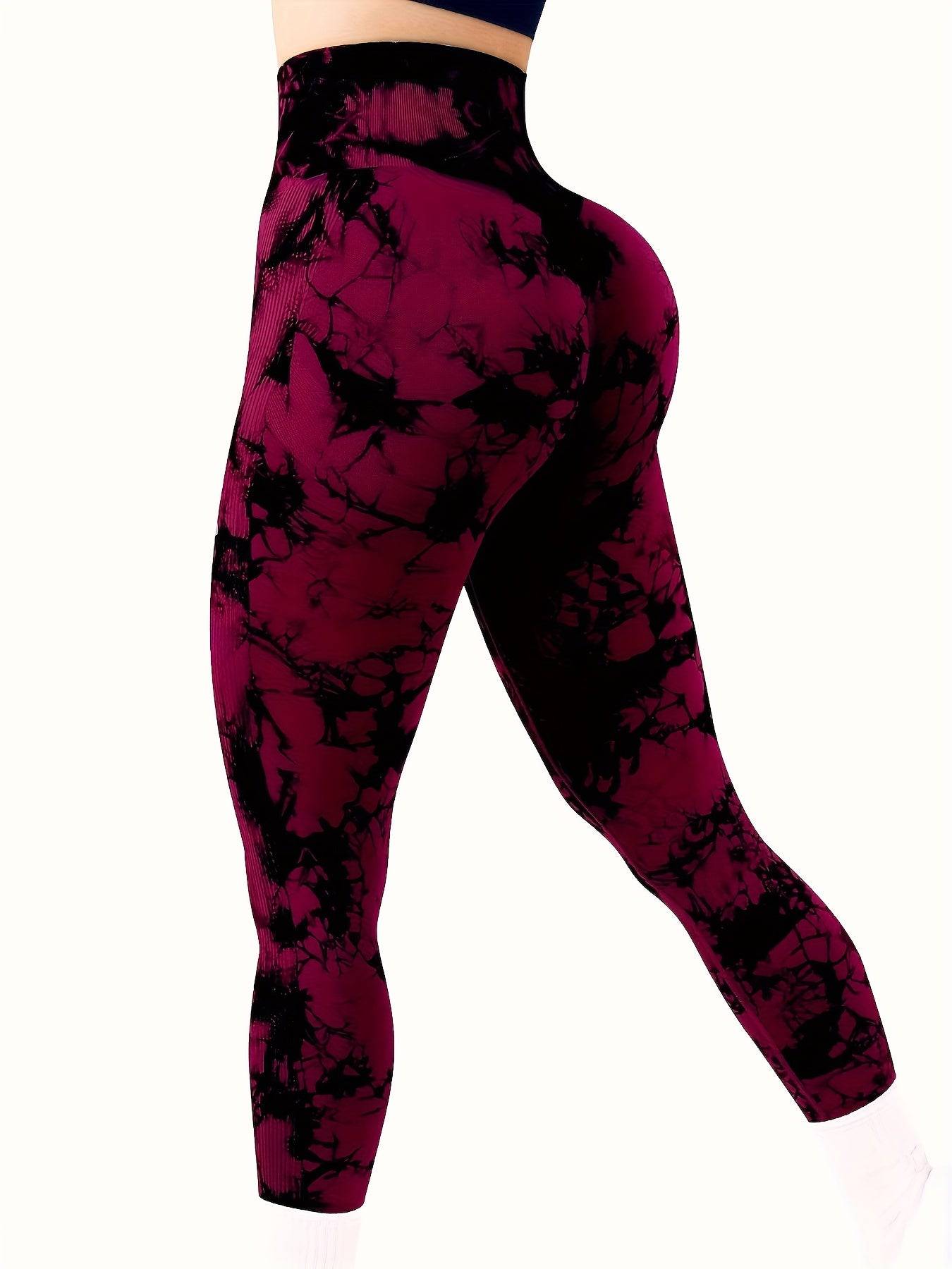 Tie Dye Yoga Leggings – hohe Taille, Butt Lifting.