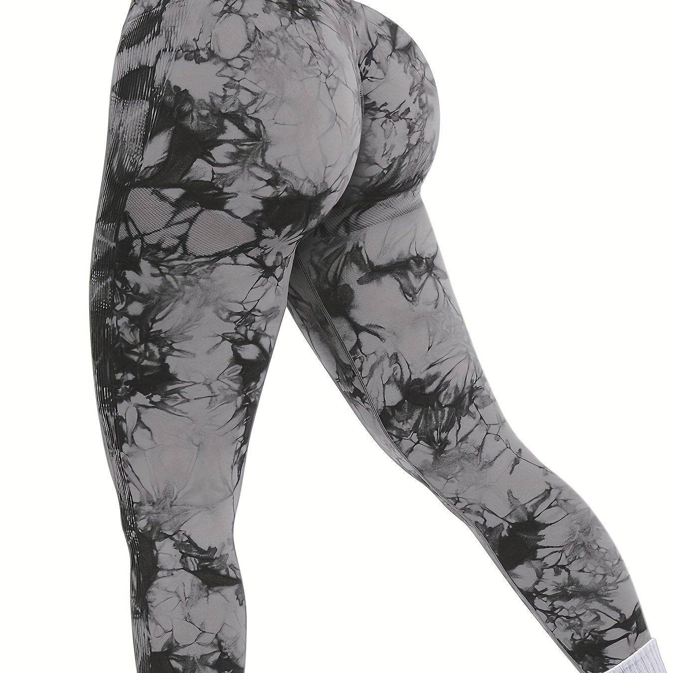 Tie Dye Yoga Leggings – hohe Taille, Butt Lifting.