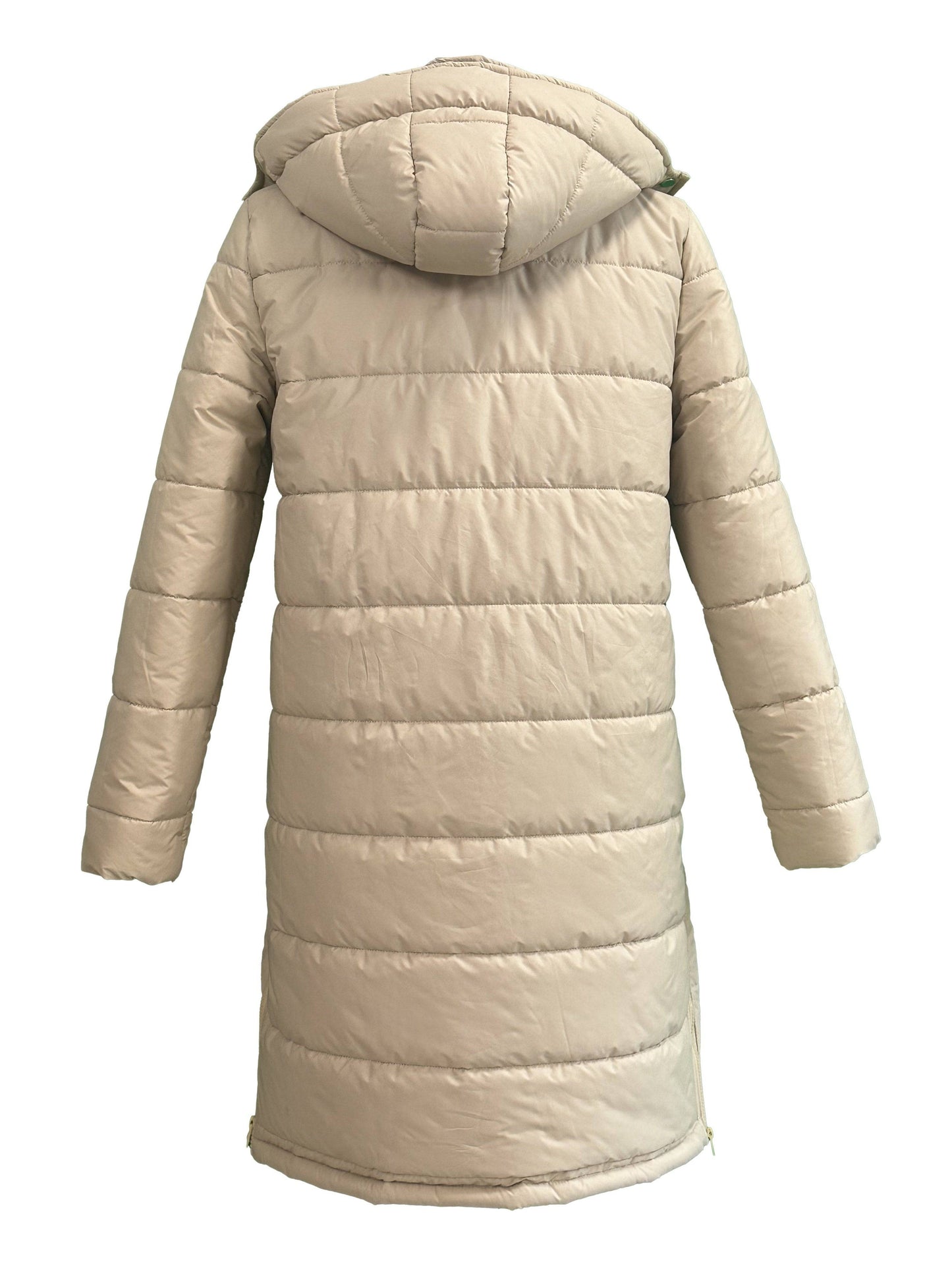 Lässige Daunenjacke mit Stehkragen und Kapuze - Winterschutz für Damen