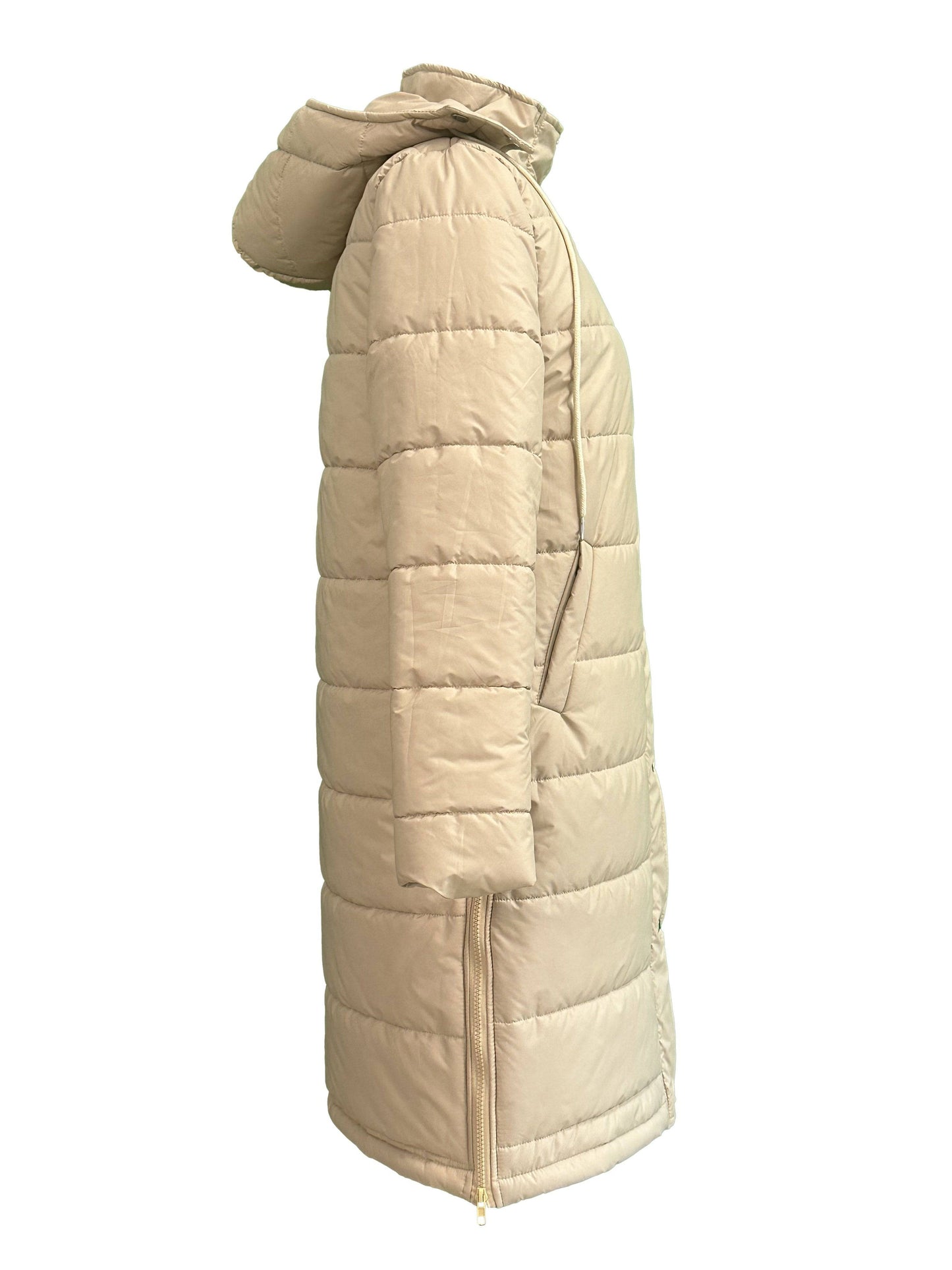 Lässige Daunenjacke mit Stehkragen und Kapuze - Winterschutz für Damen