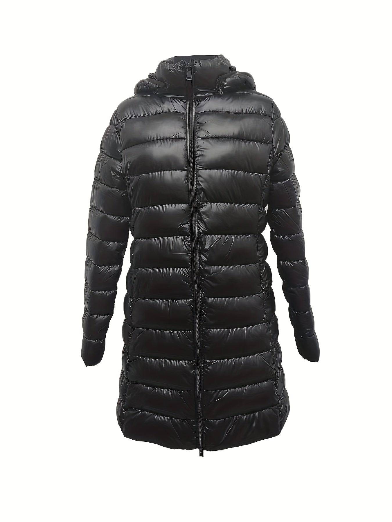 Warmer Kapuzenmantel - Lässige Winteroberbekleidung für Damen