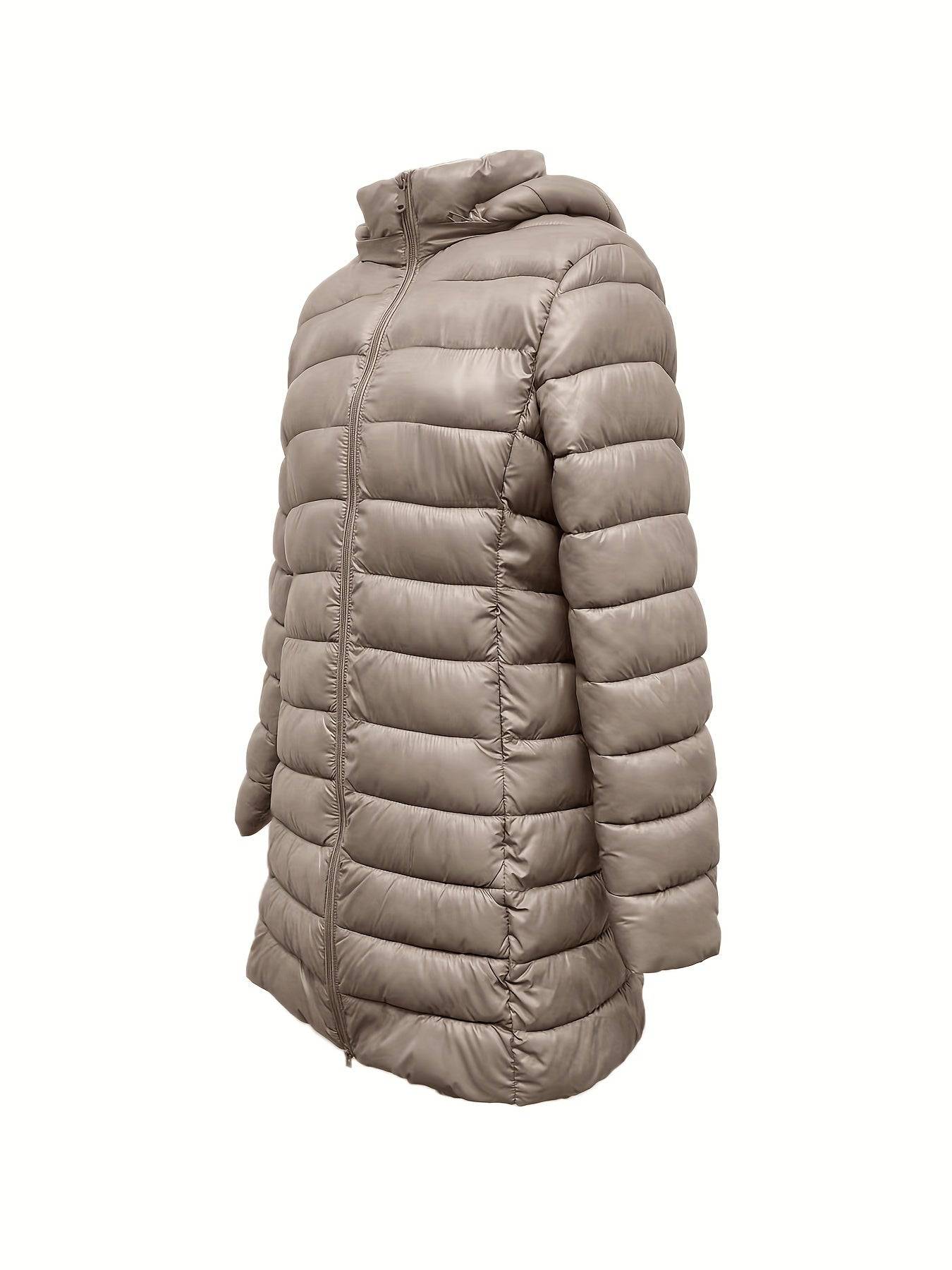 Warmer Kapuzenmantel - Lässige Winteroberbekleidung für Damen