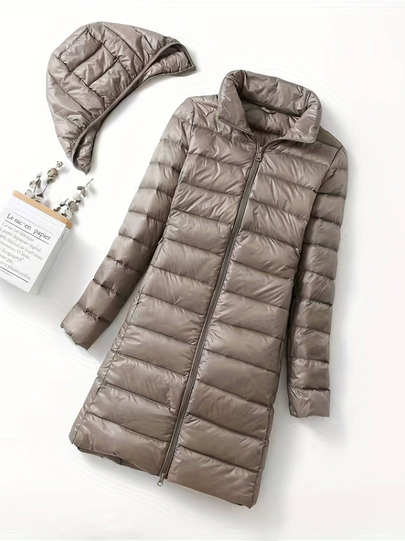 Warmer Kapuzenmantel - Lässige Winteroberbekleidung für Damen