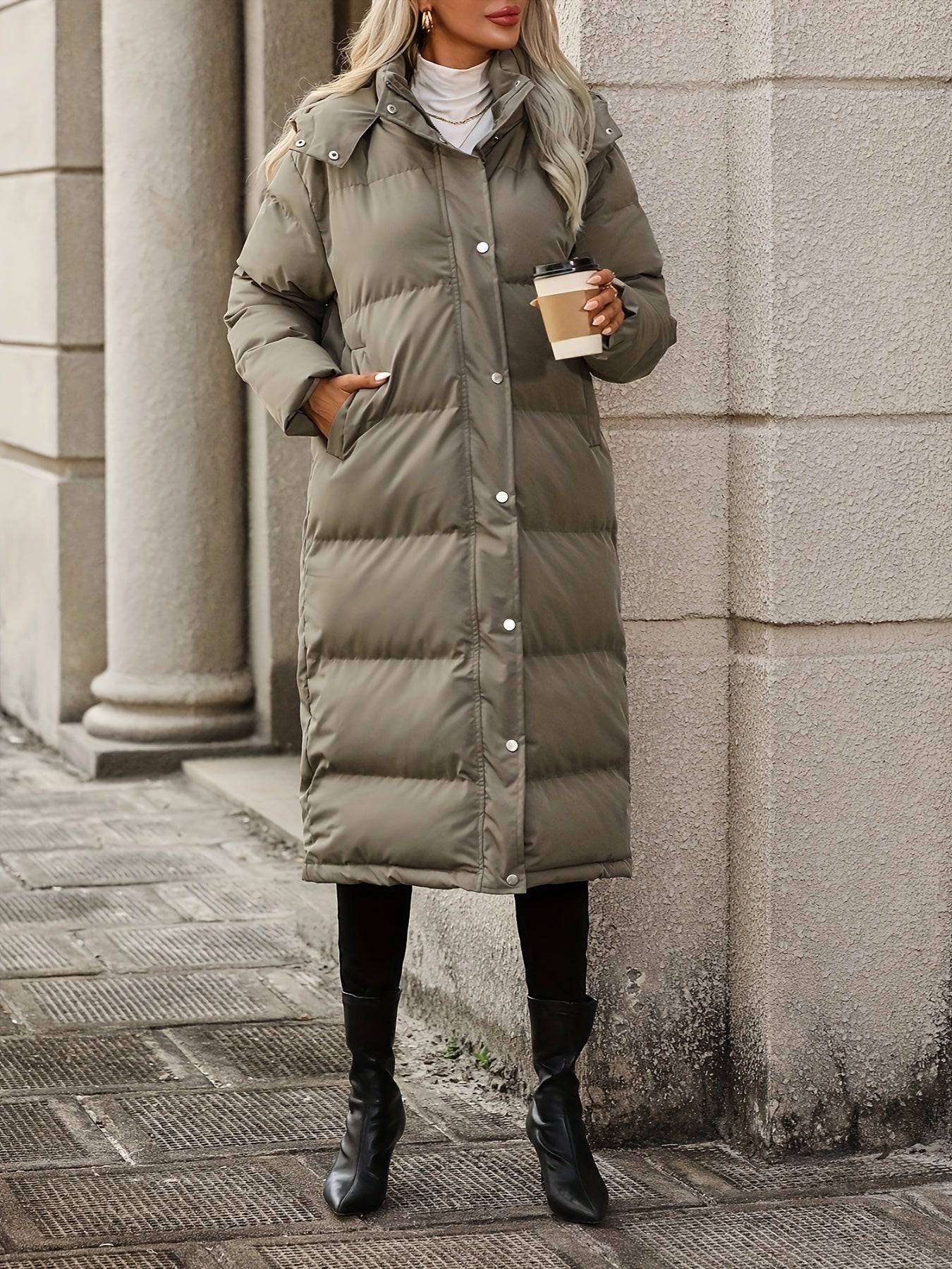 Warmer Kapuzenmantel für Damen - Stylish und bequem!