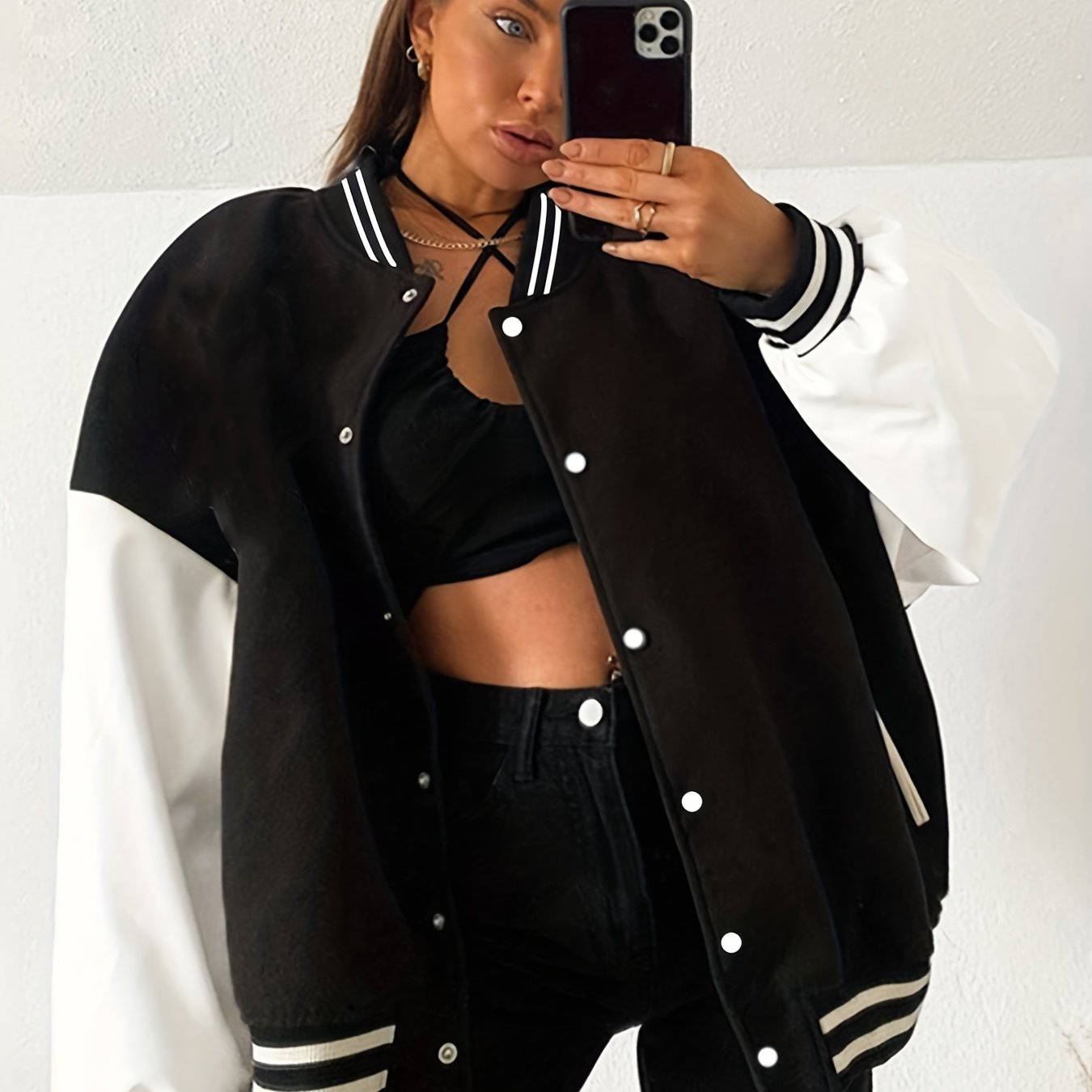 Klassische Freizeitjacke für Damen - Perfekt für Frühling und Herbst.