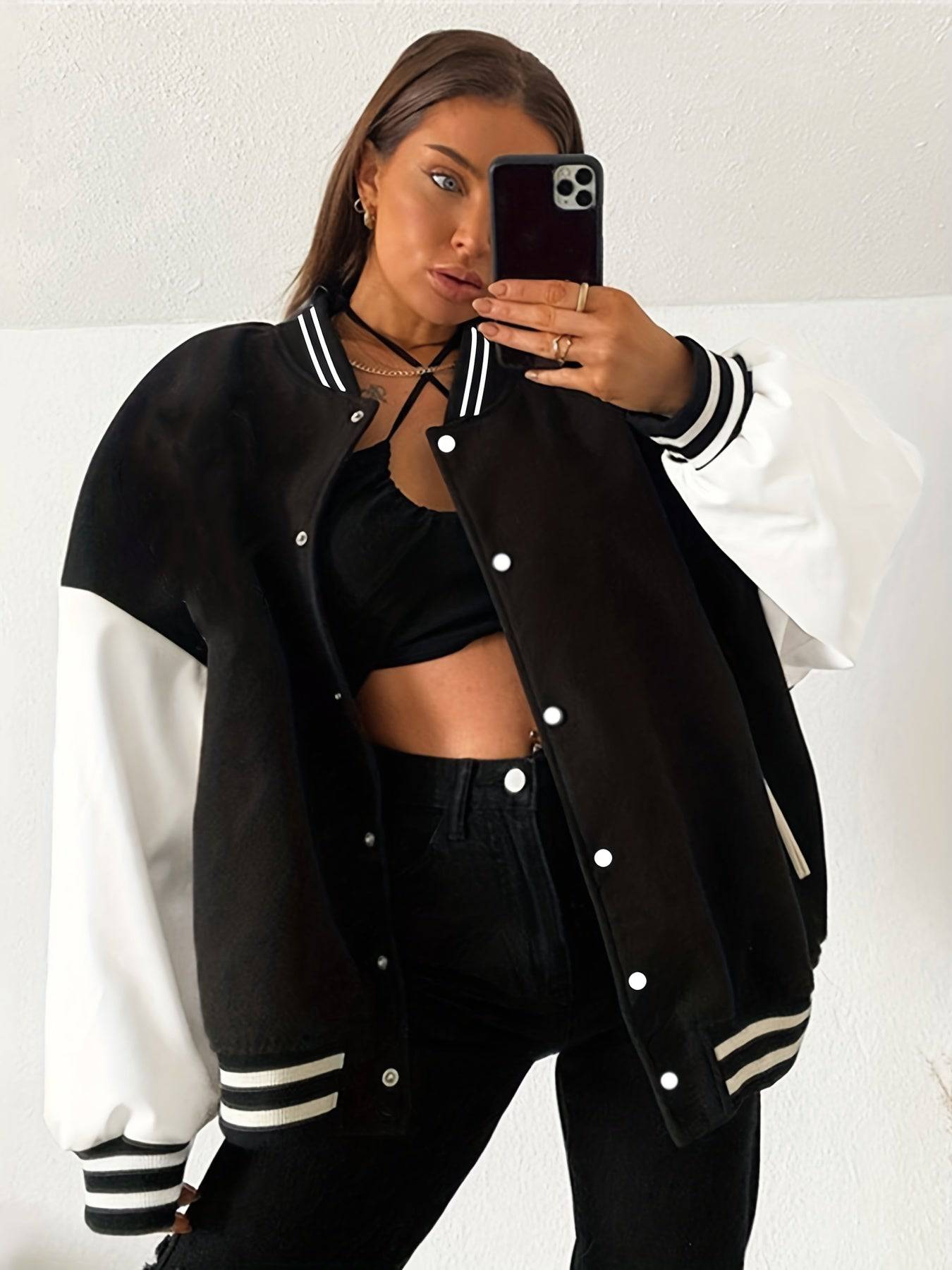 Klassische Freizeitjacke für Damen - Perfekt für Frühling und Herbst.