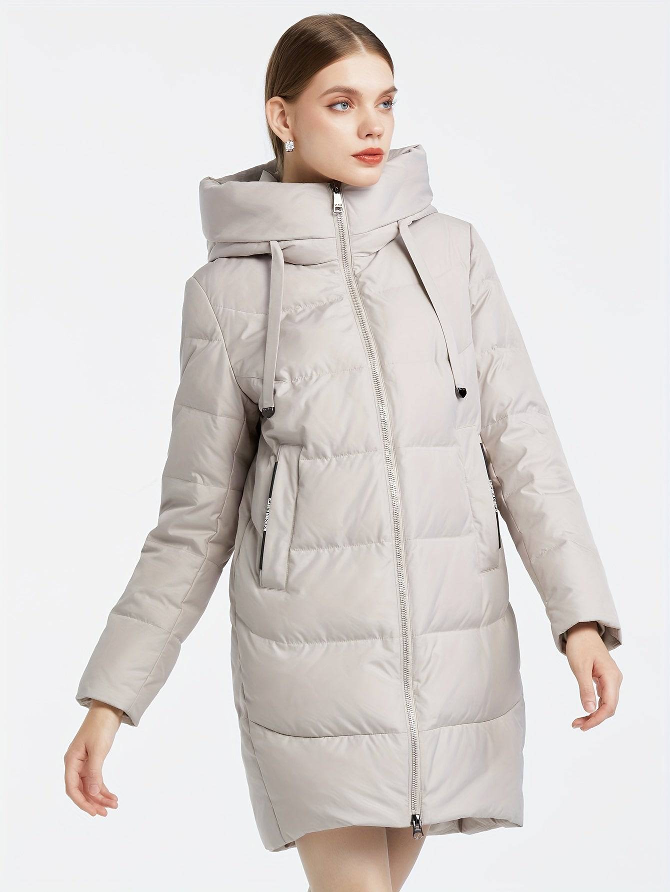 Stylischer, Baumwoll-gefütterter Damenmantel - warm und lässig!