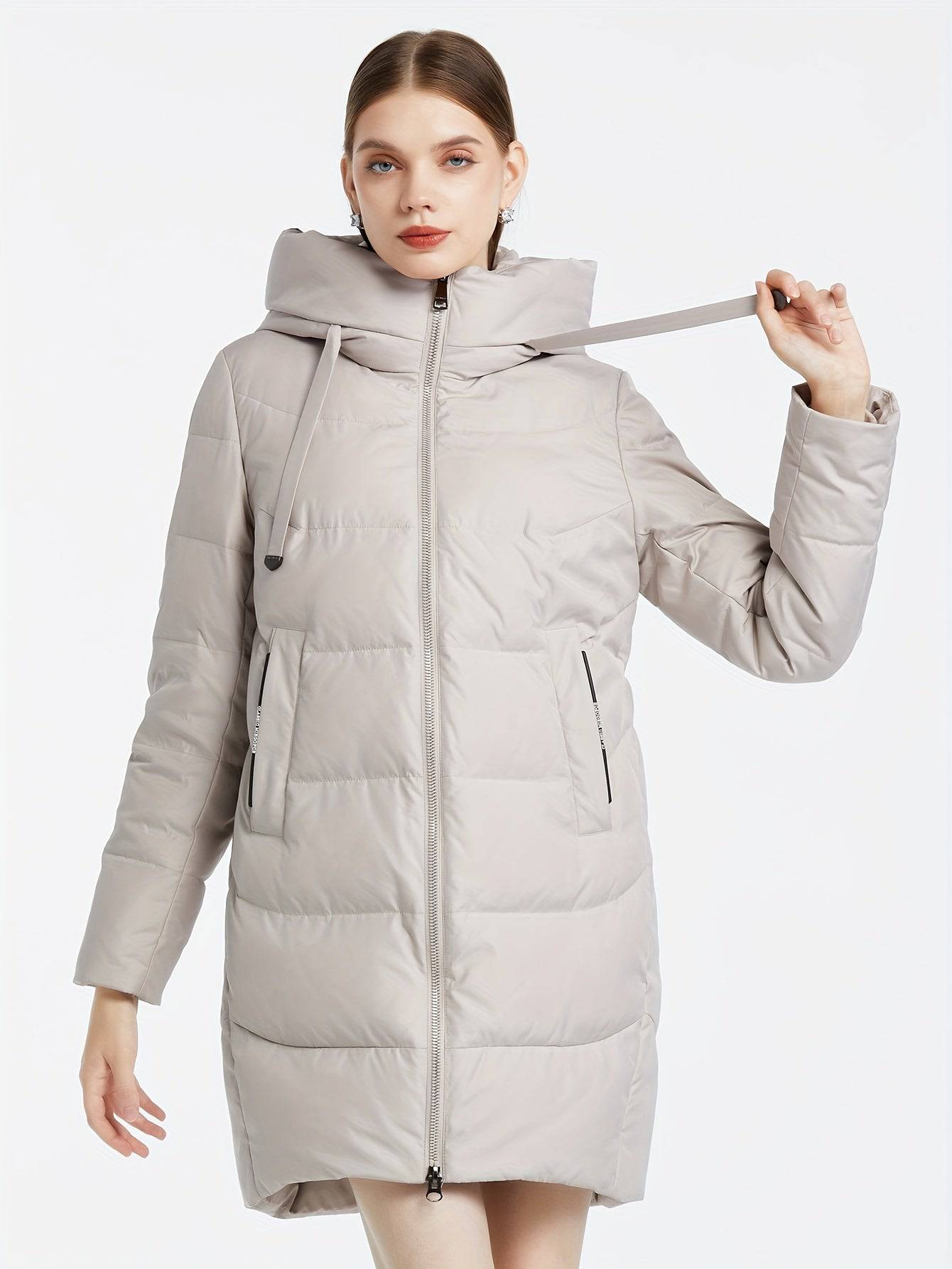 Stylischer, Baumwoll-gefütterter Damenmantel - warm und lässig!