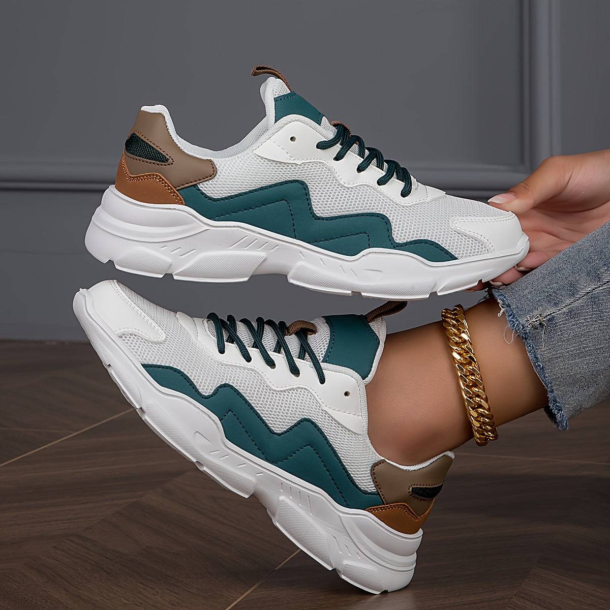 Bequeme Mesh-Turnschuhe für Damen - stylisch, atmungsaktiv, ideal zum Wandern!