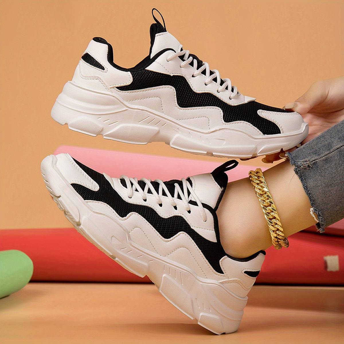 Bequeme Mesh-Turnschuhe für Damen - stylisch, atmungsaktiv, ideal zum Wandern!