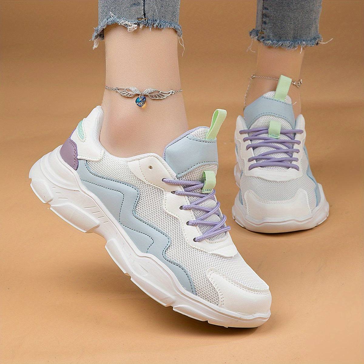 Bequeme Mesh-Turnschuhe für Damen - stylisch, atmungsaktiv, ideal zum Wandern!
