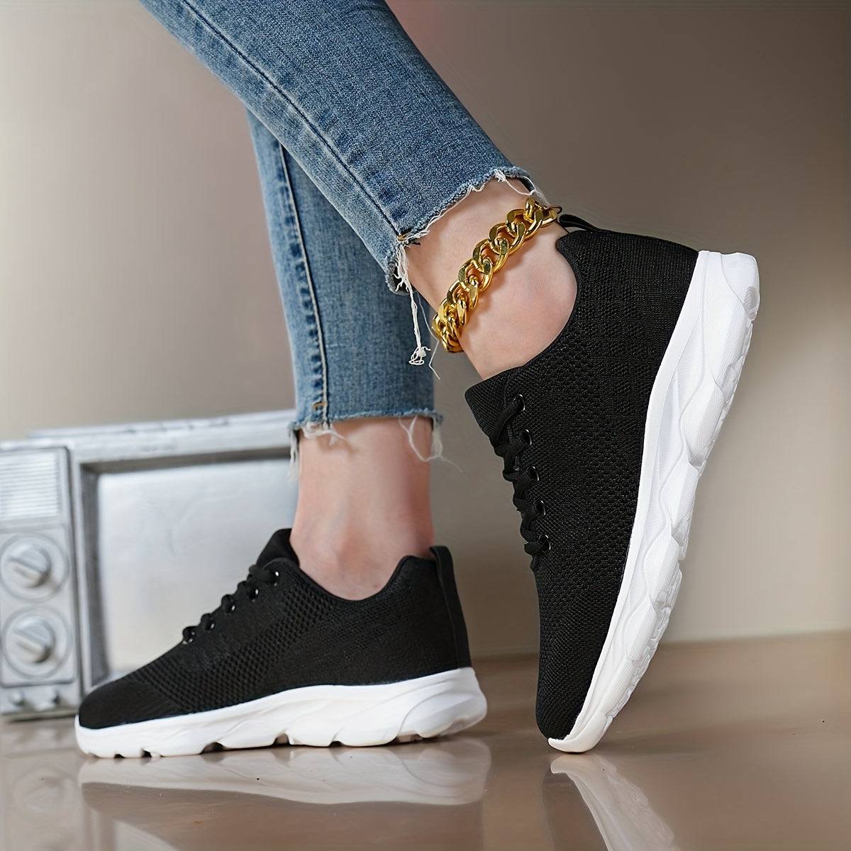 Bequeme, leichte Sneaker für Frauen, atmungsaktiv, rutschfest - ideal für Frühling und Sommer!