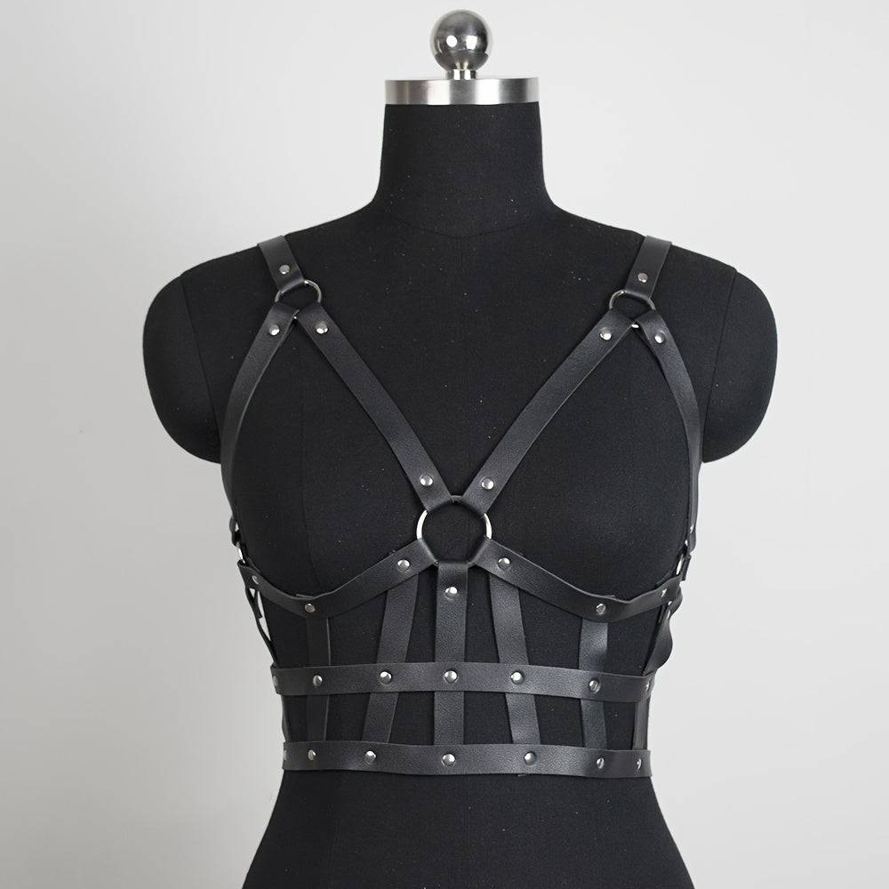 Sexy Pu-Leder Harness Belt für Frauen - Verstellbarer Hosenträger für sinnliche Dessous und Sex-Spiele