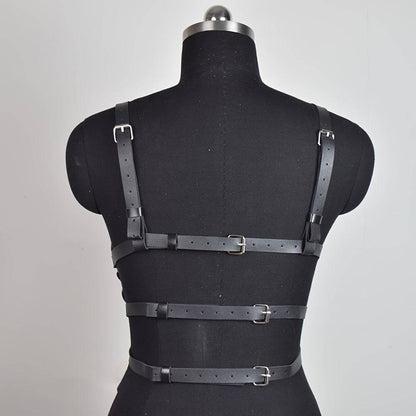 Sexy Pu-Leder Harness Belt für Frauen - Verstellbarer Hosenträger für sinnliche Dessous und Sex-Spiele