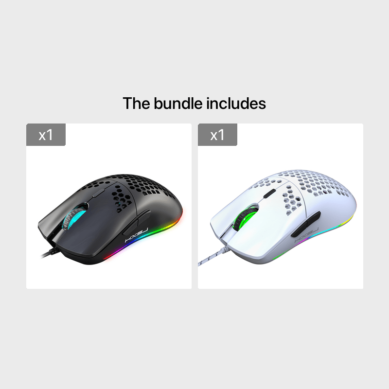 RGB-Gaming-Maus, drahtlos, 6 programmierbare Tasten
