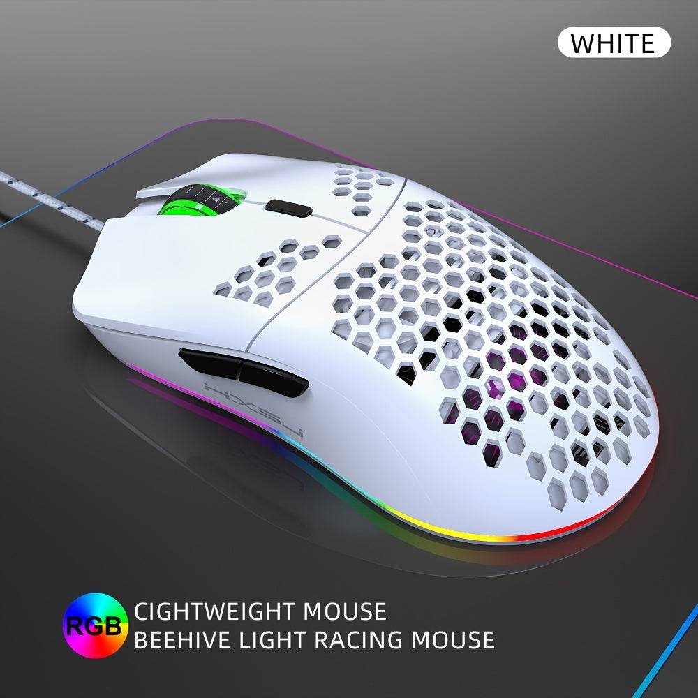 RGB-Gaming-Maus, drahtlos, 6 programmierbare Tasten