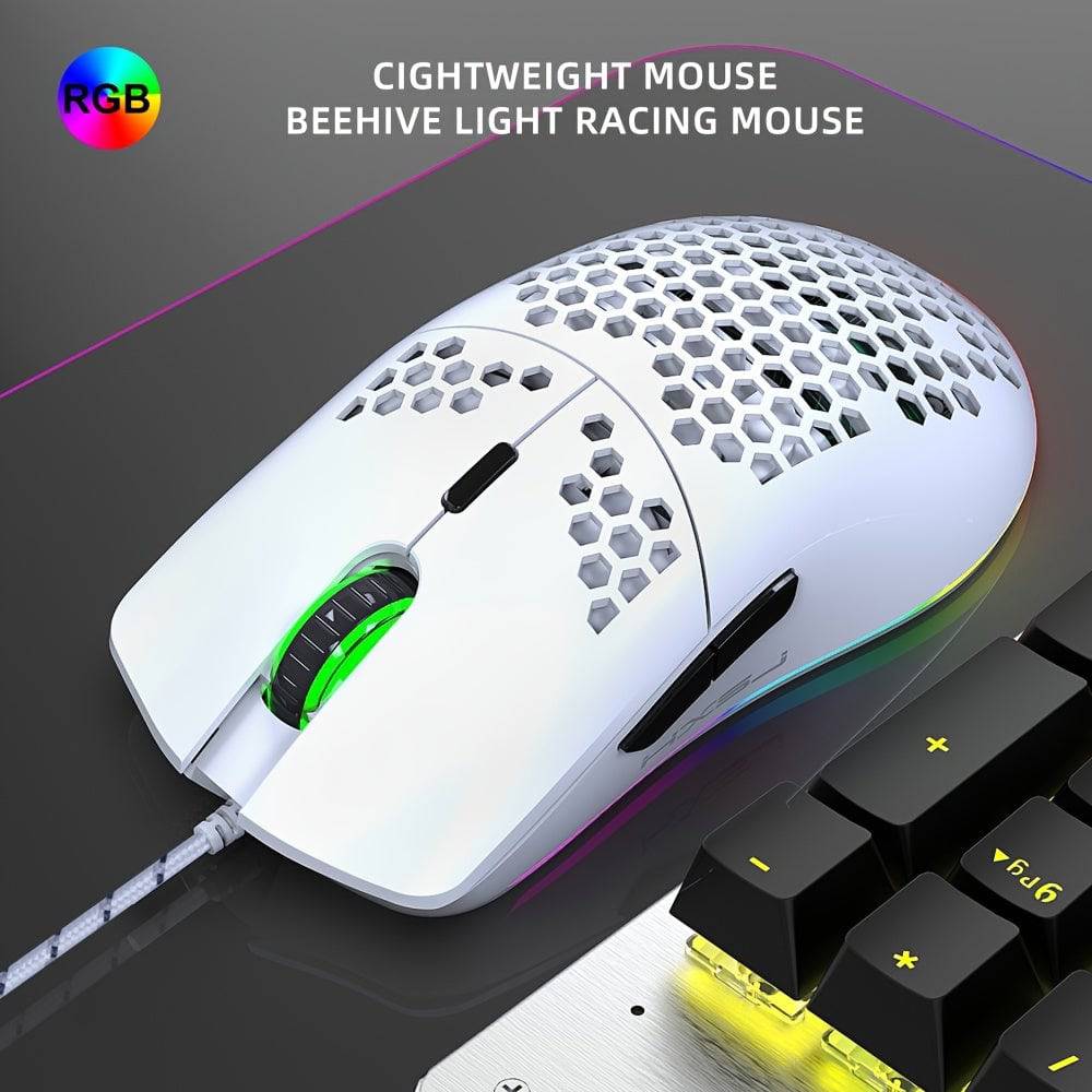 RGB-Gaming-Maus, drahtlos, 6 programmierbare Tasten