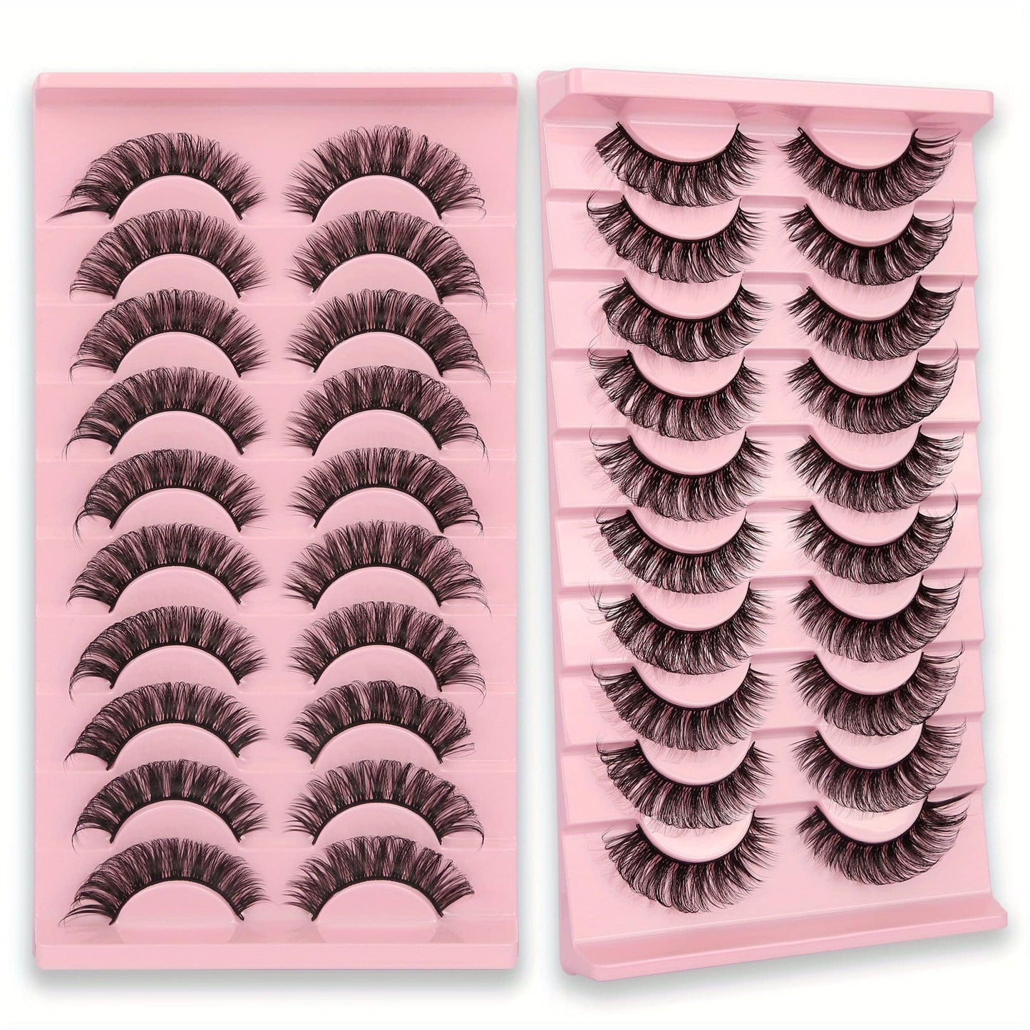 10 Paar hochwertige 3D-Wimpern für perfekten Augenaufschlag