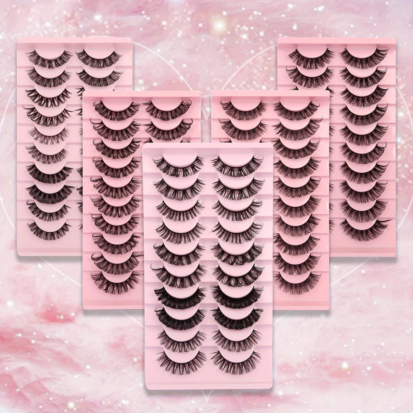 10 Paar hochwertige 3D-Wimpern für perfekten Augenaufschlag