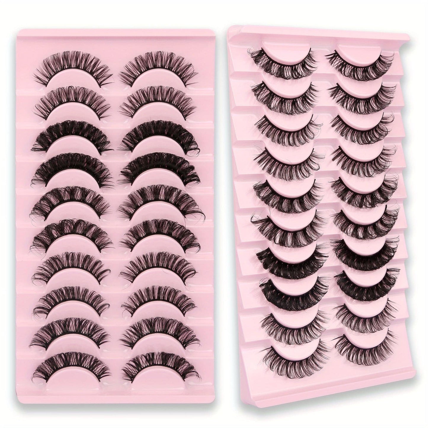10 Paar hochwertige 3D-Wimpern für perfekten Augenaufschlag