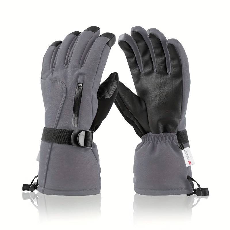 Hochwertige Herren-Skihandschuhe - warm, wind- und wasserdicht, touchscreenfähig, verdickt.