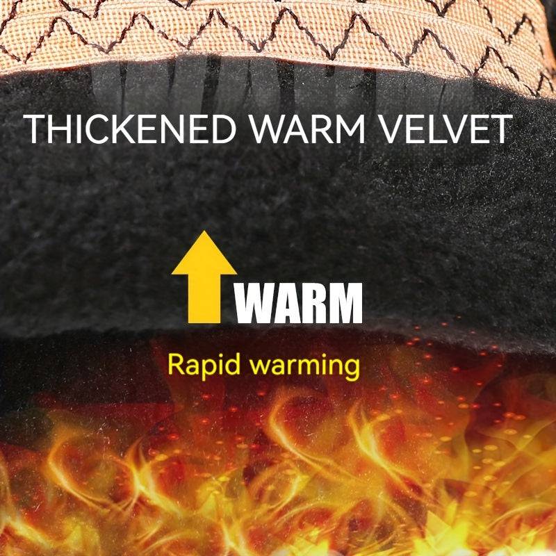 Winter-Skihandschuhe - Kältefeste Fleece-Sporthandschuhe für Touchscreens - Rutschfeste Outdoor-Handschuhe (Radfahren, Fahren, Skifahren)