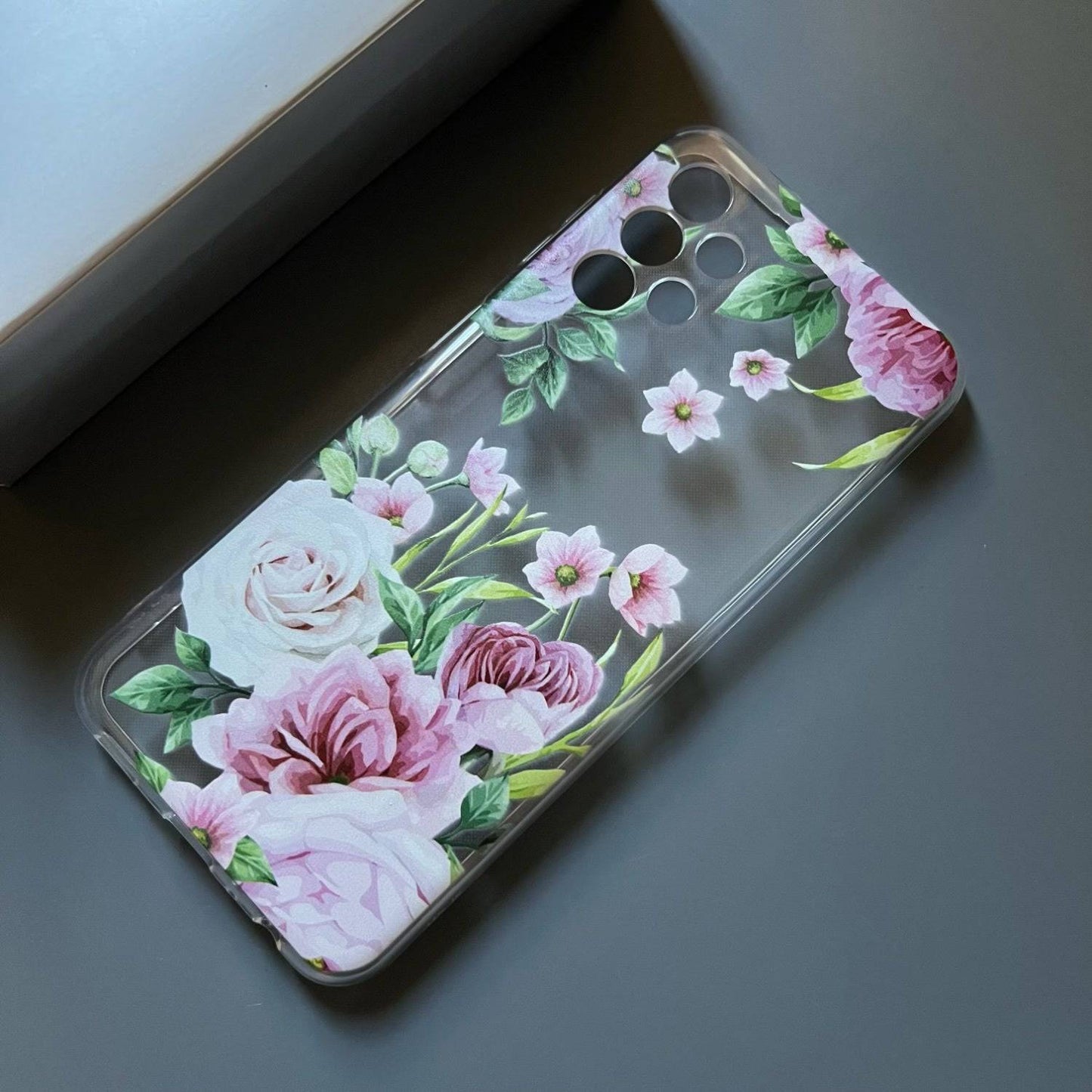 Rosen-Blumen TPU-Handyhülle für Samsung Galaxy - Süß und transparent.