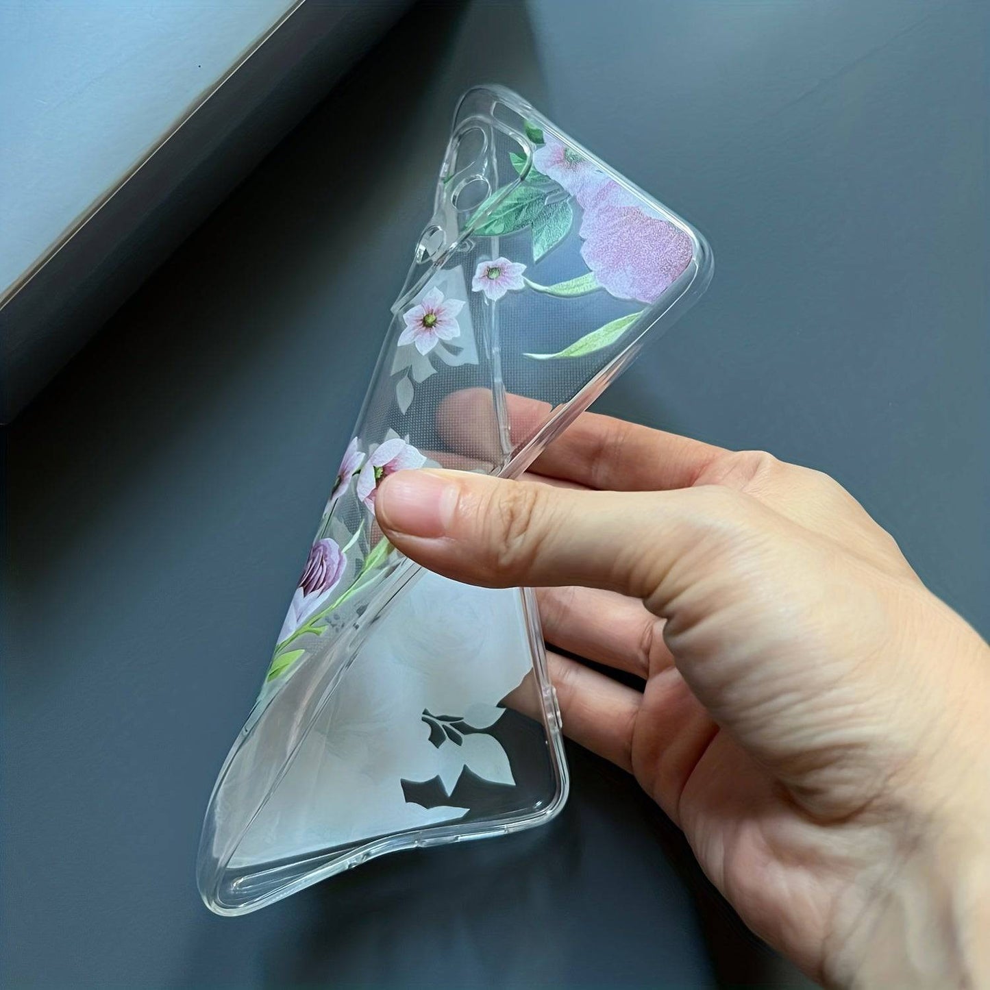 Rosen-Blumen TPU-Handyhülle für Samsung Galaxy - Süß und transparent.