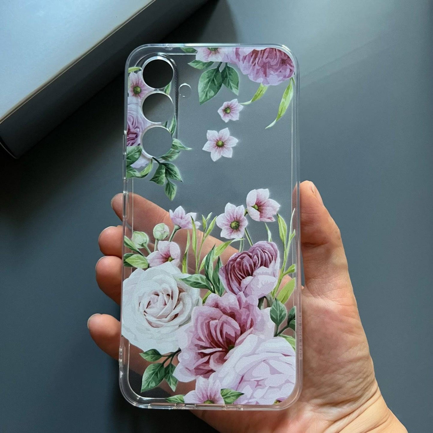 Rosen-Blumen TPU-Handyhülle für Samsung Galaxy - Süß und transparent.