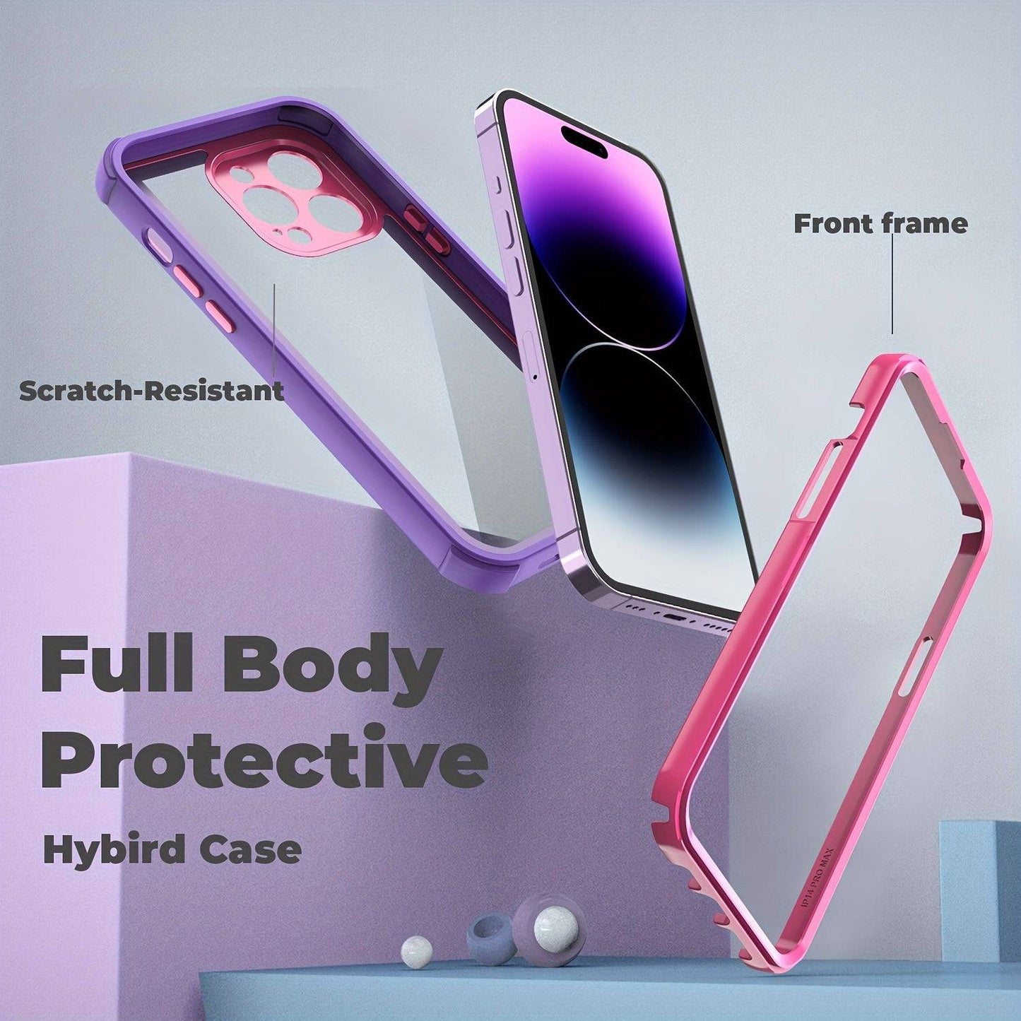 Stoßfeste Silikonhülle: Vollständiger Schutz für iPhone 15 Pro Max.