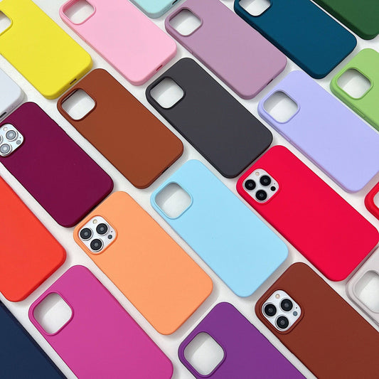 Ultra-dünne Silikon-Handyhülle für iPhone 14-11 (verschiedene Farben)